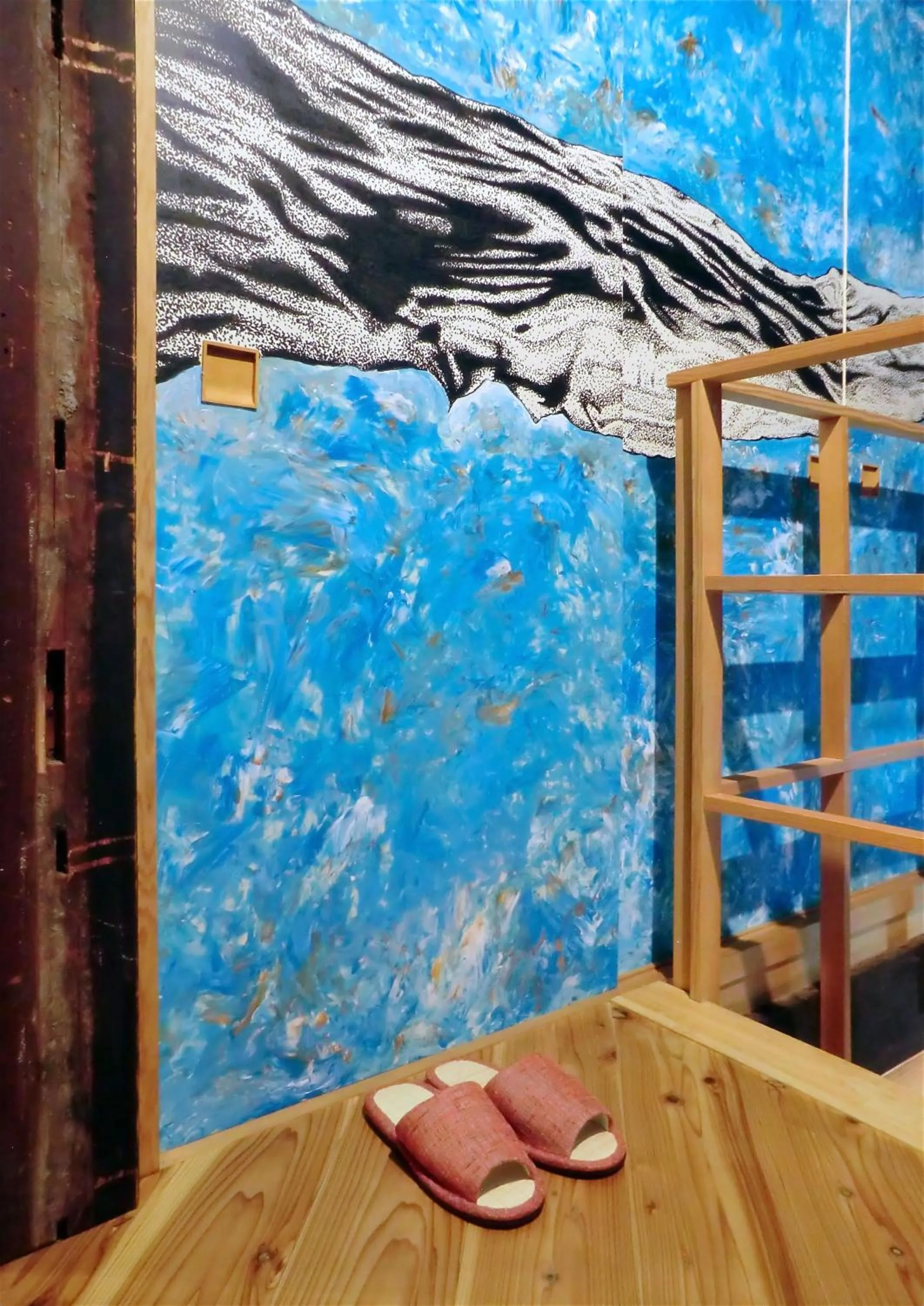 Decorative detail in Machiya Hotel YANAGI