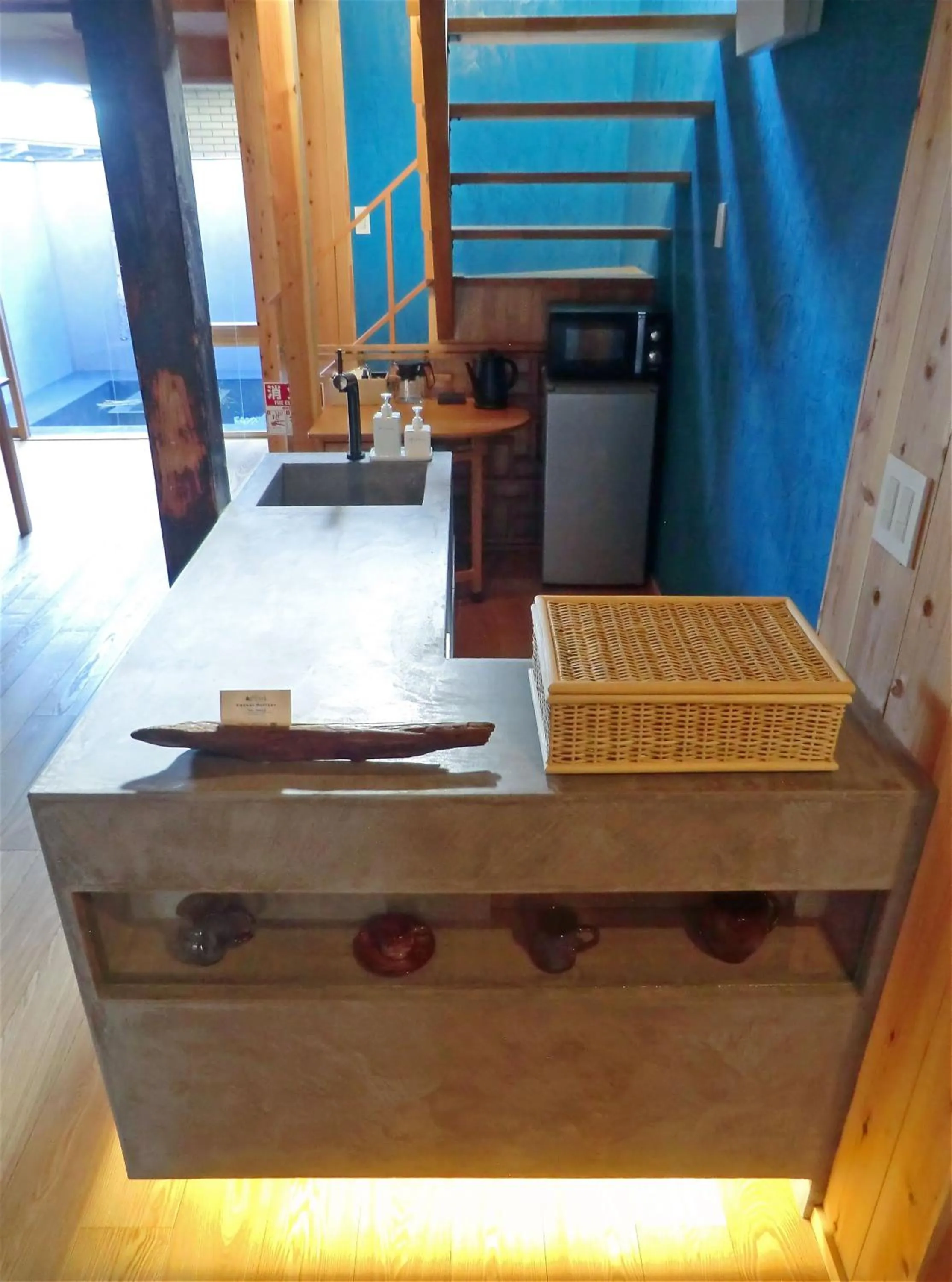 Kitchen or kitchenette in Machiya Hotel YANAGI