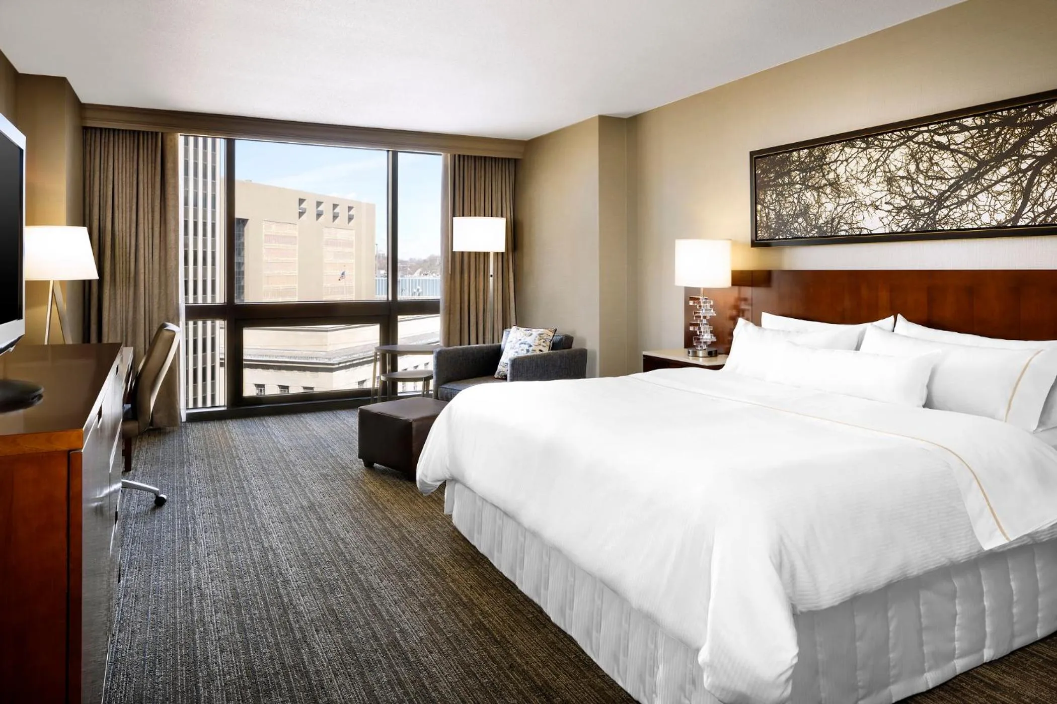 Bed in The Westin Cincinnati