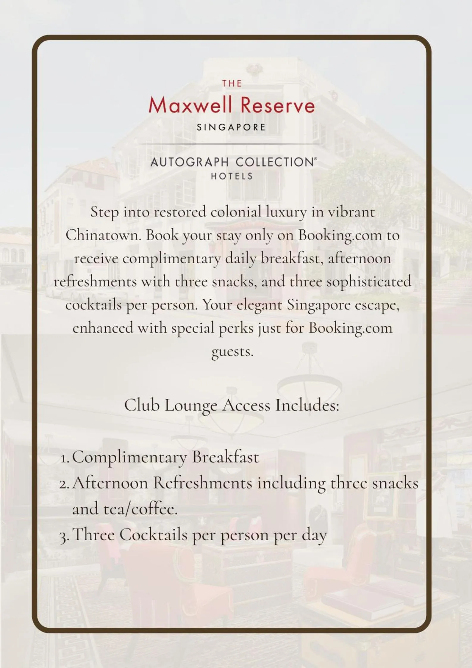 Text overlay in Maxwell Reserve Singapore, Autograph Collection