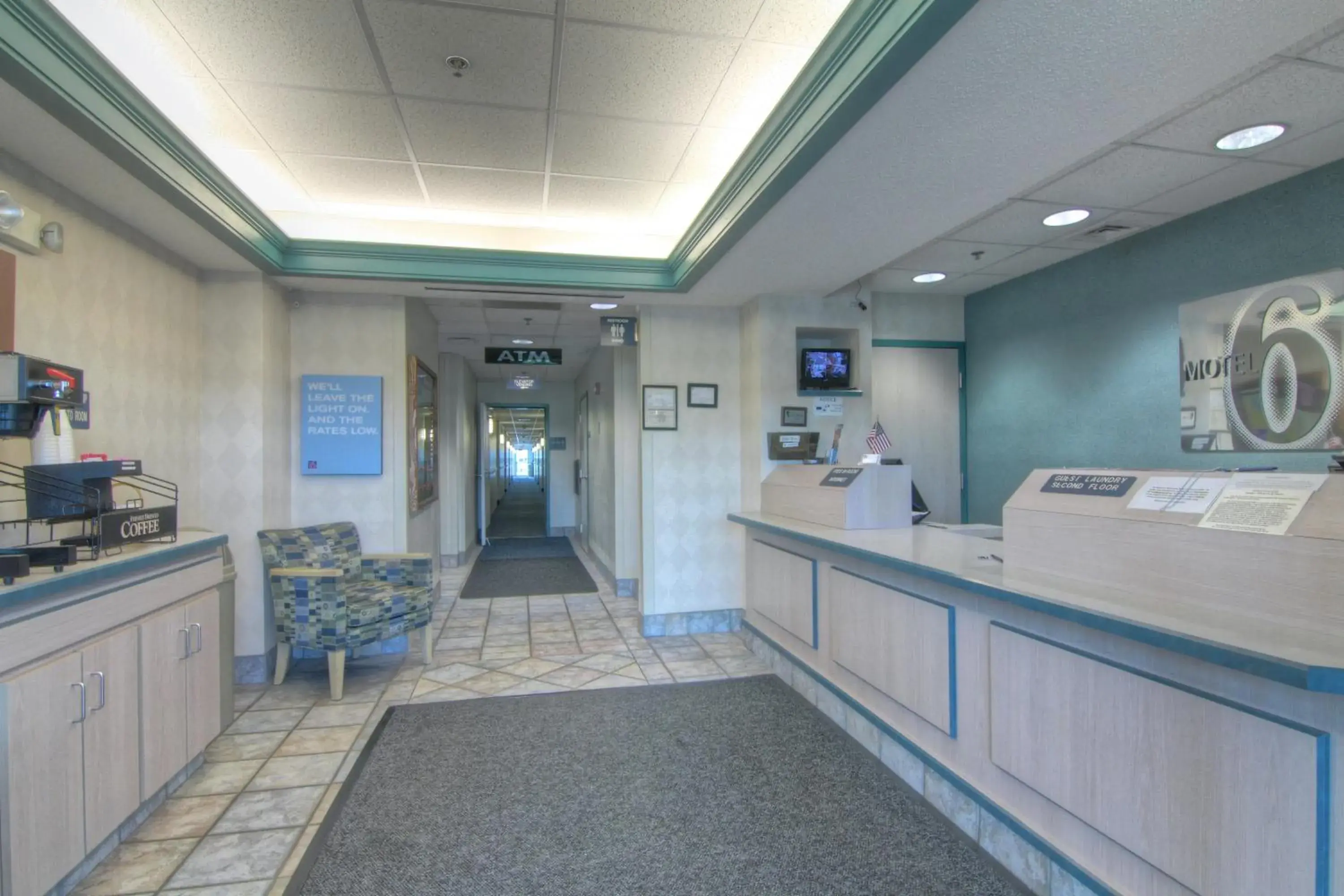 Lobby or reception in Motel 6-Menomonie, WI Lobby or reception in Motel 6-Menomonie, WI