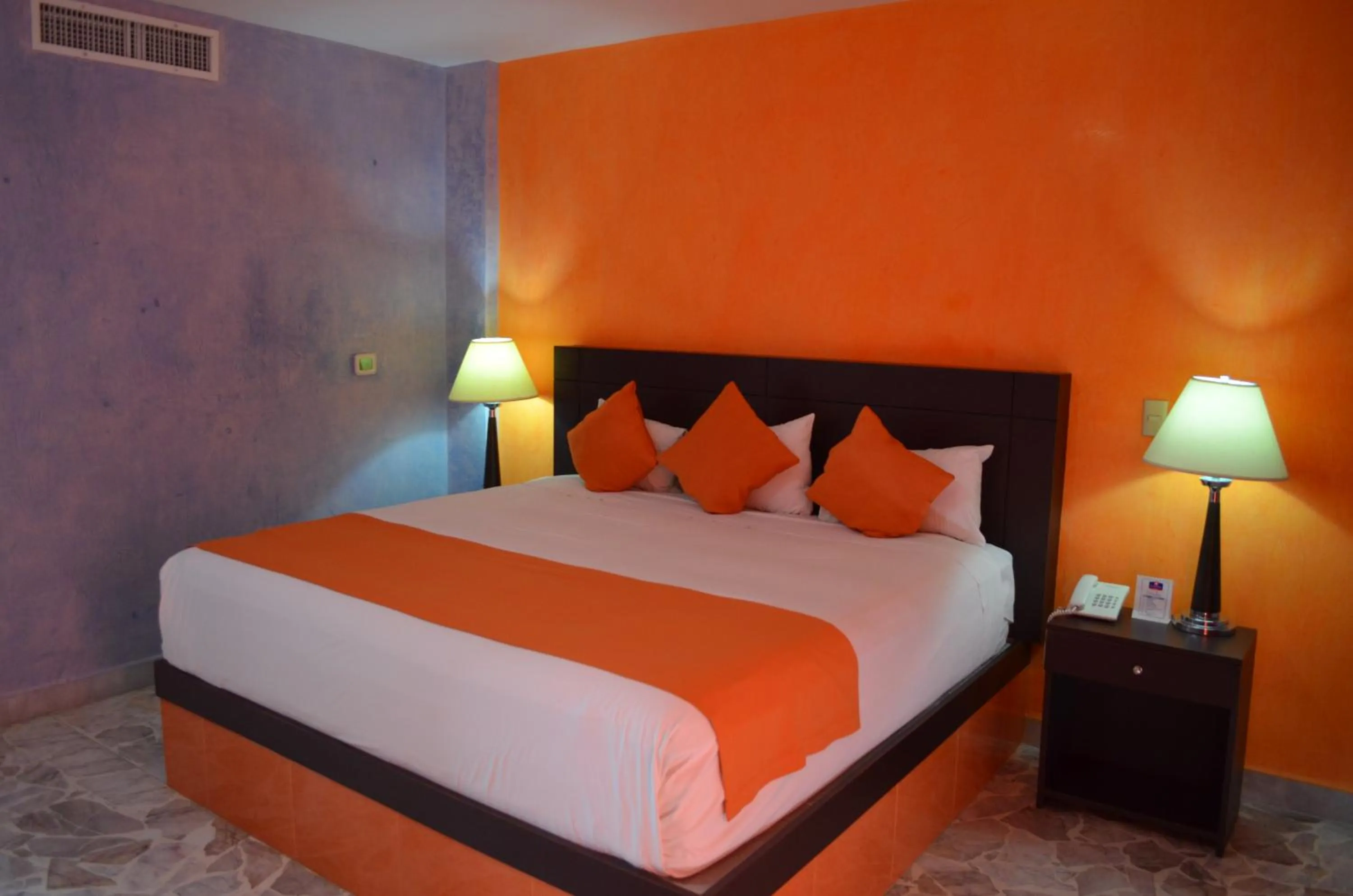 Bed in Hotel María Eugenia Tuxtla Gutiérrez