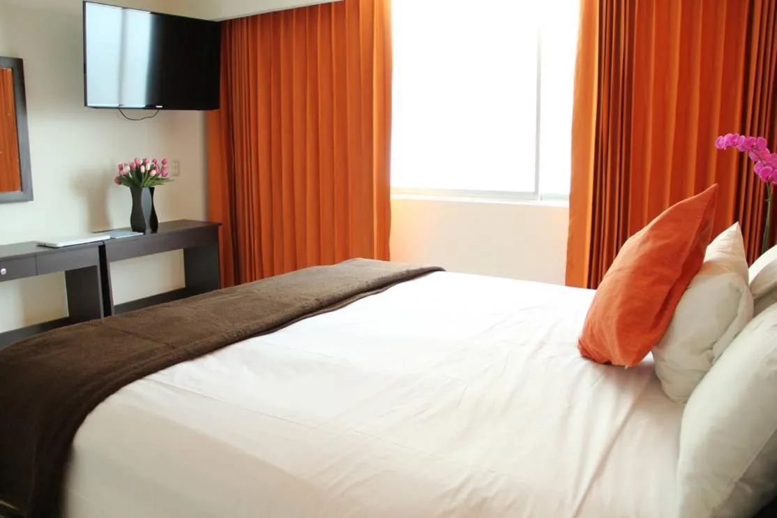 Bed in Hotel María Eugenia Tuxtla Gutiérrez