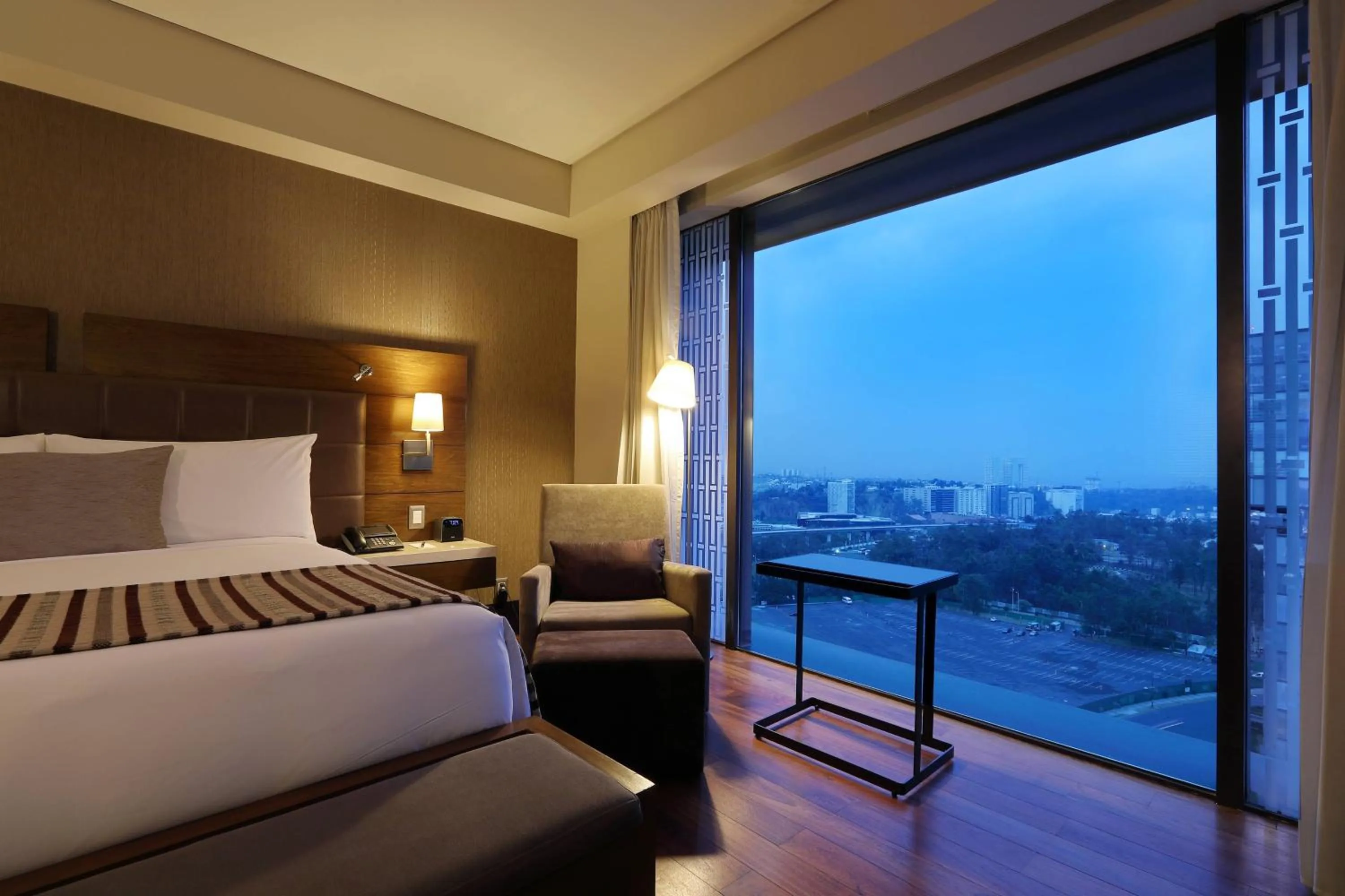 Photo of the whole room, Bed in JW Marriott Hotel Mexico City Santa Fe