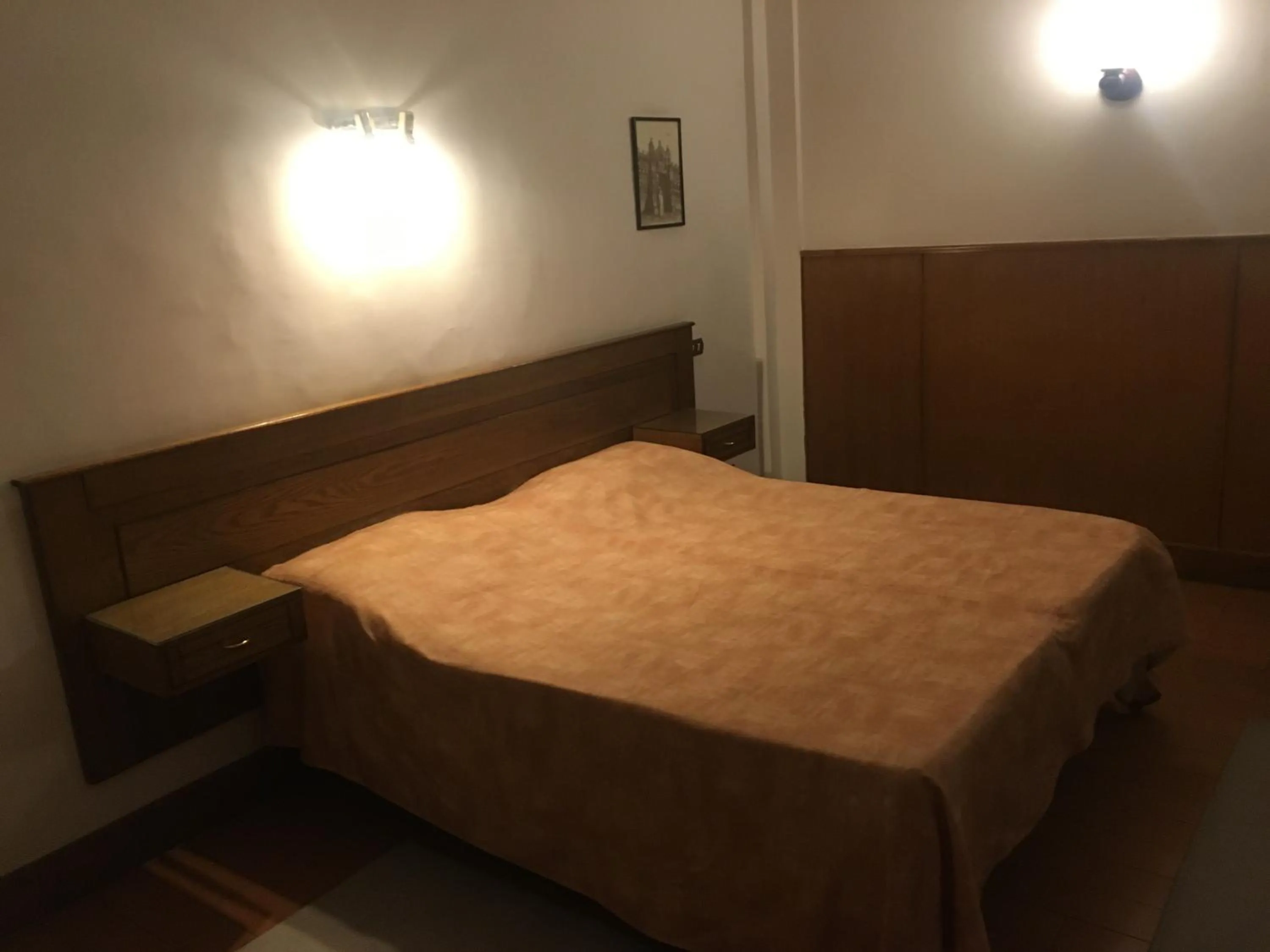 Bed in Pension Roma