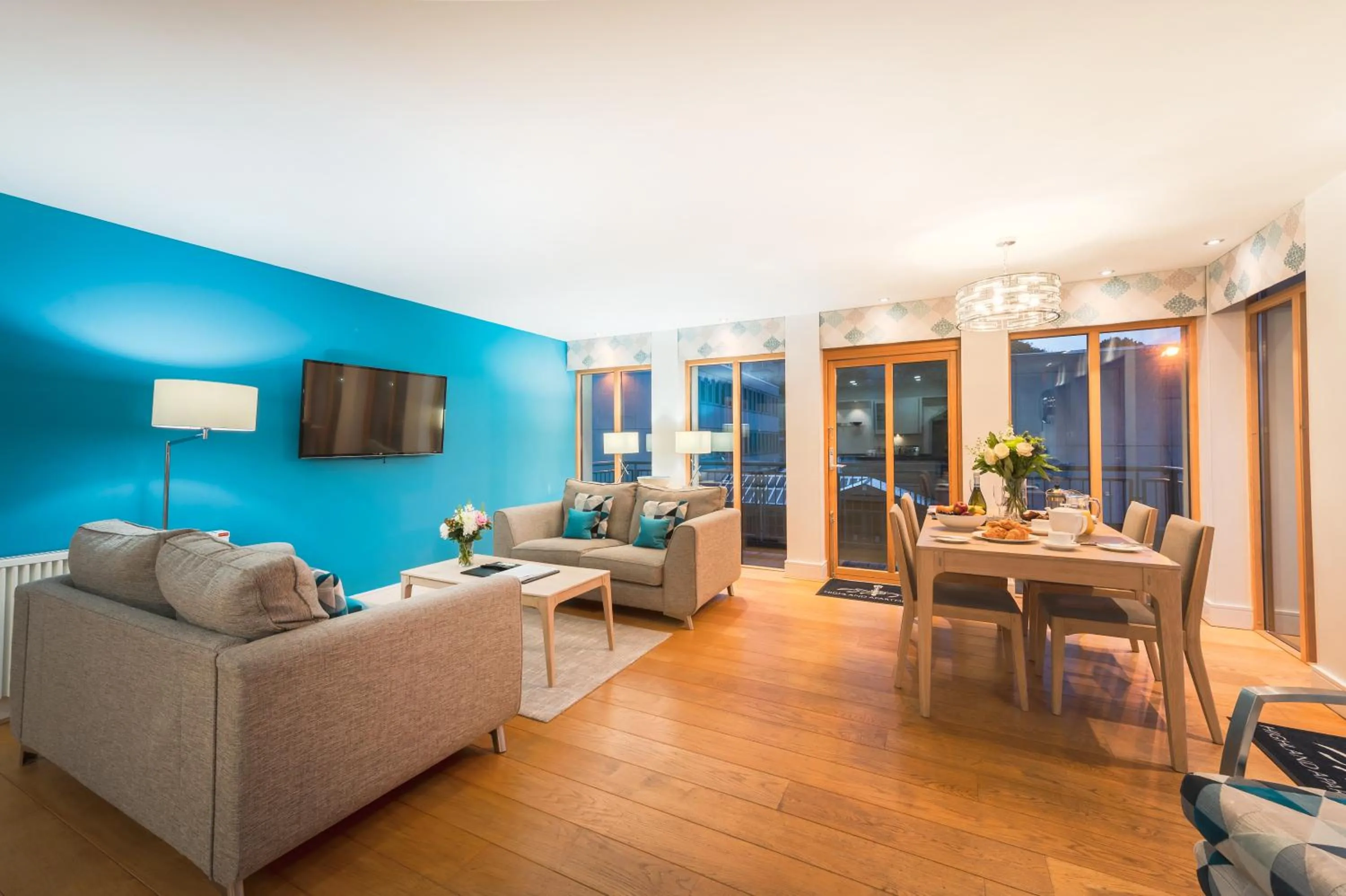 Living room in Highland Apartments by Mansley