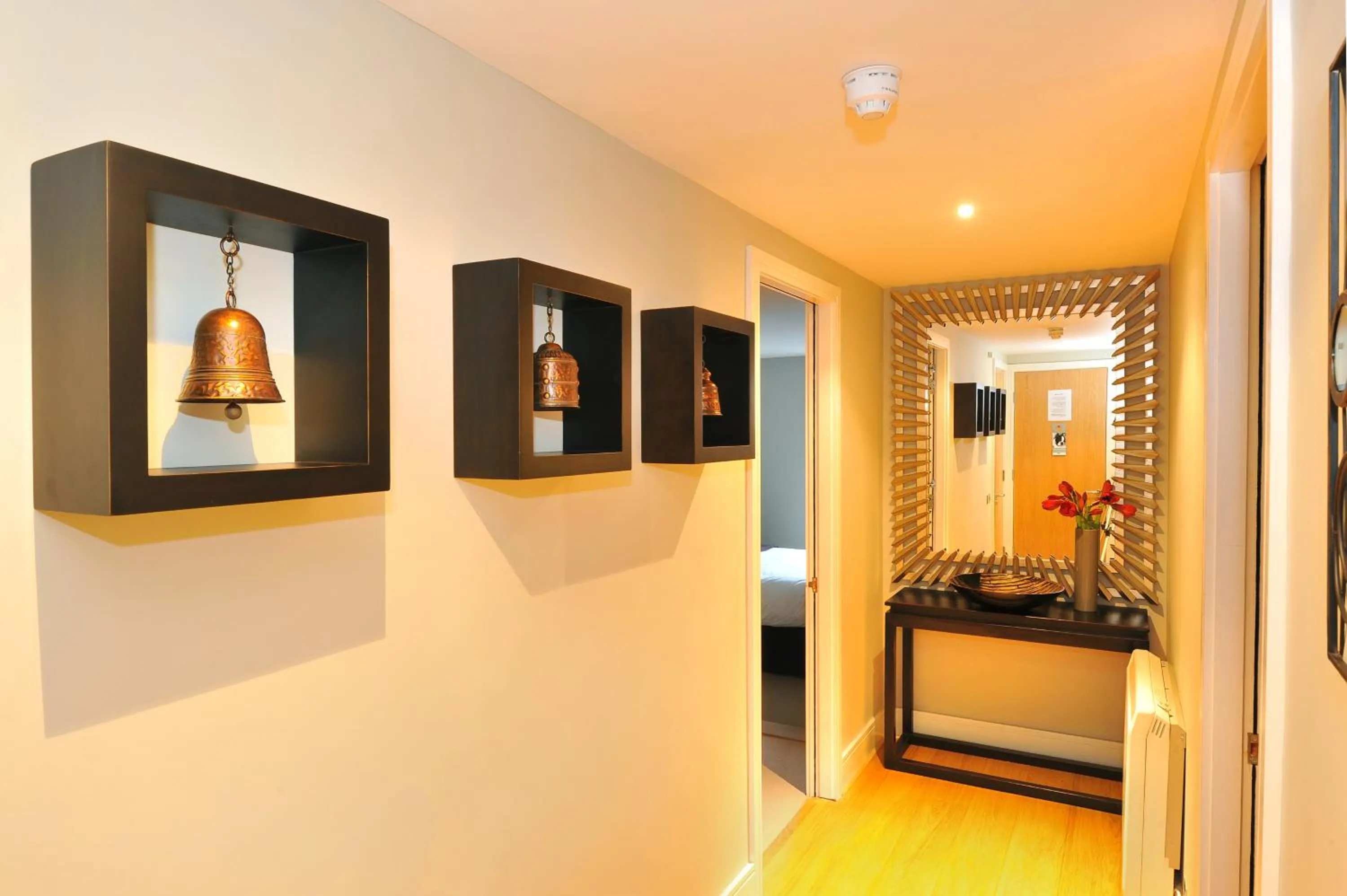 Decorative detail, Bed in Highland Apartments by Mansley