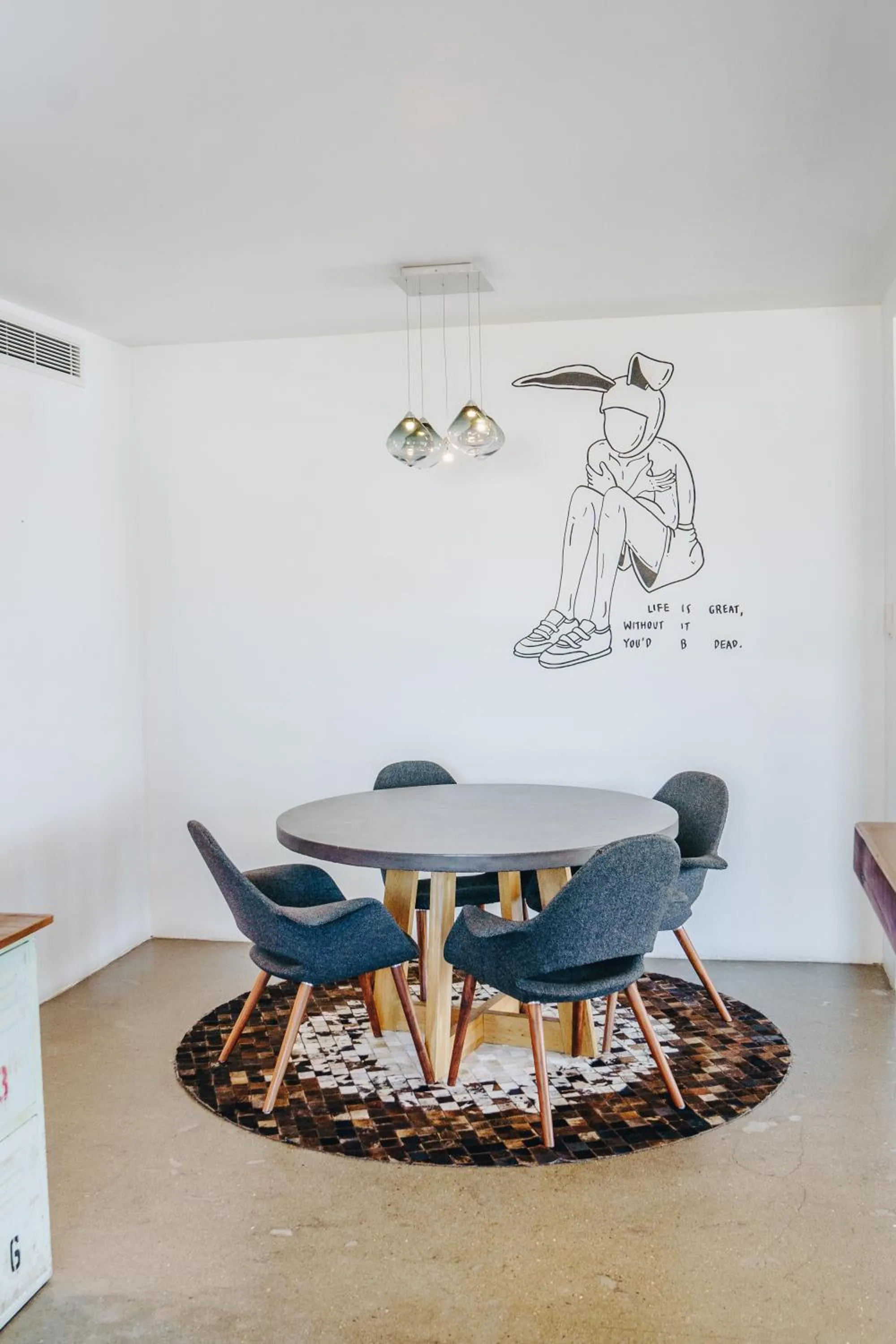 Seating area in The Pink Hotel Coolangatta