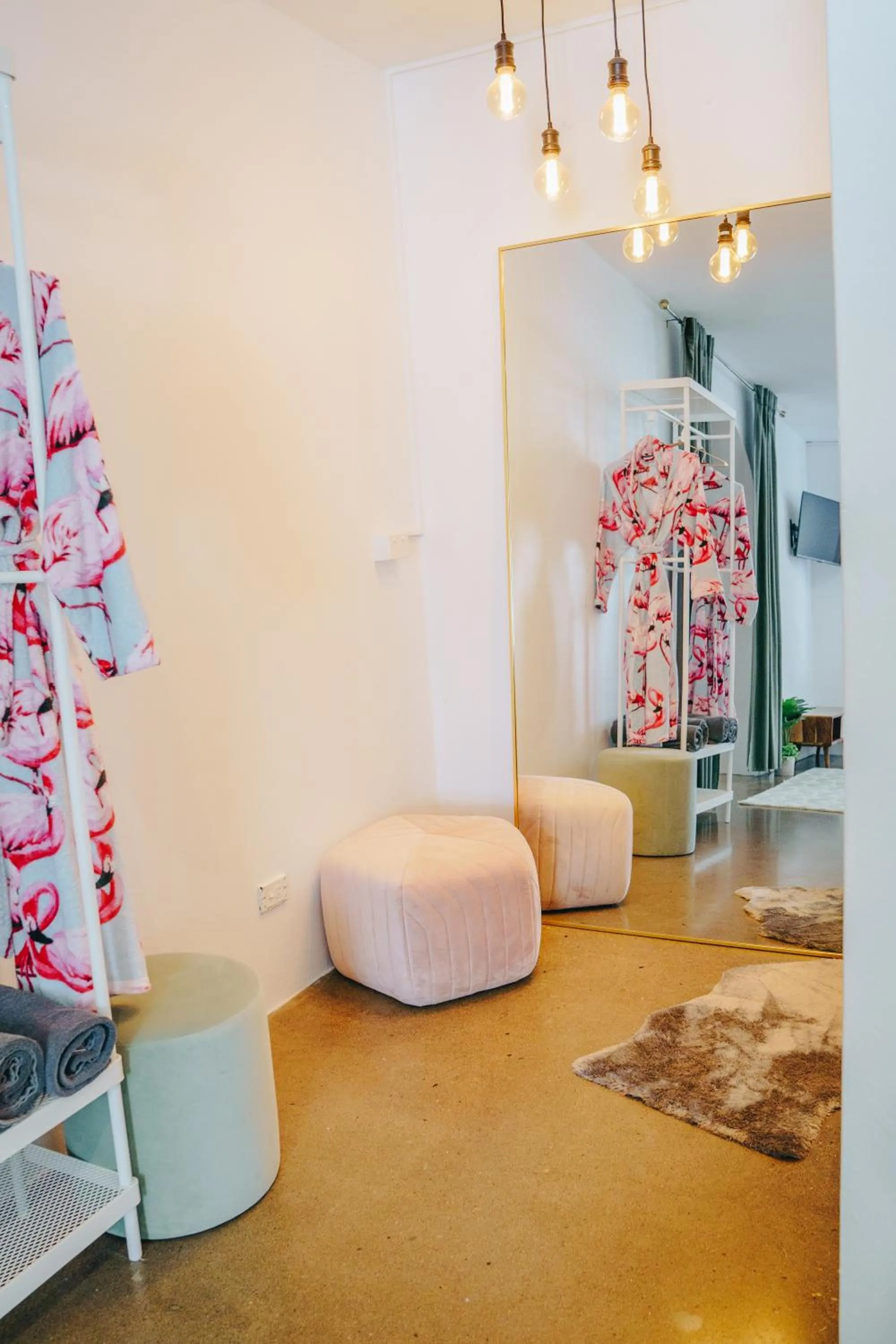 Living room in The Pink Hotel Coolangatta