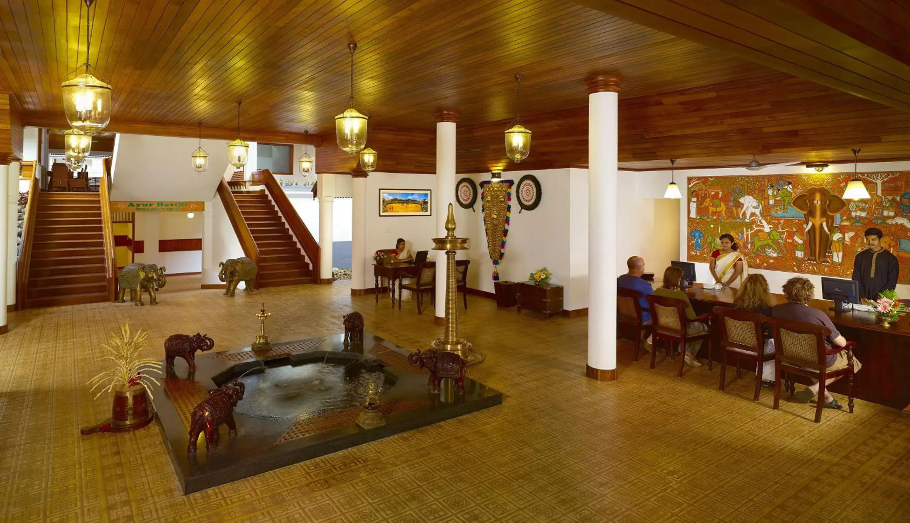 Lobby or reception in Elephant Court Thekkady Lobby or reception in Elephant Court Thekkady
