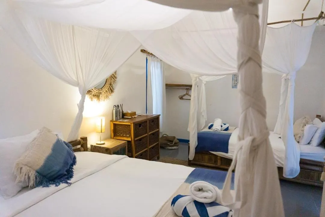 Bed in Hollow Tree's Resort