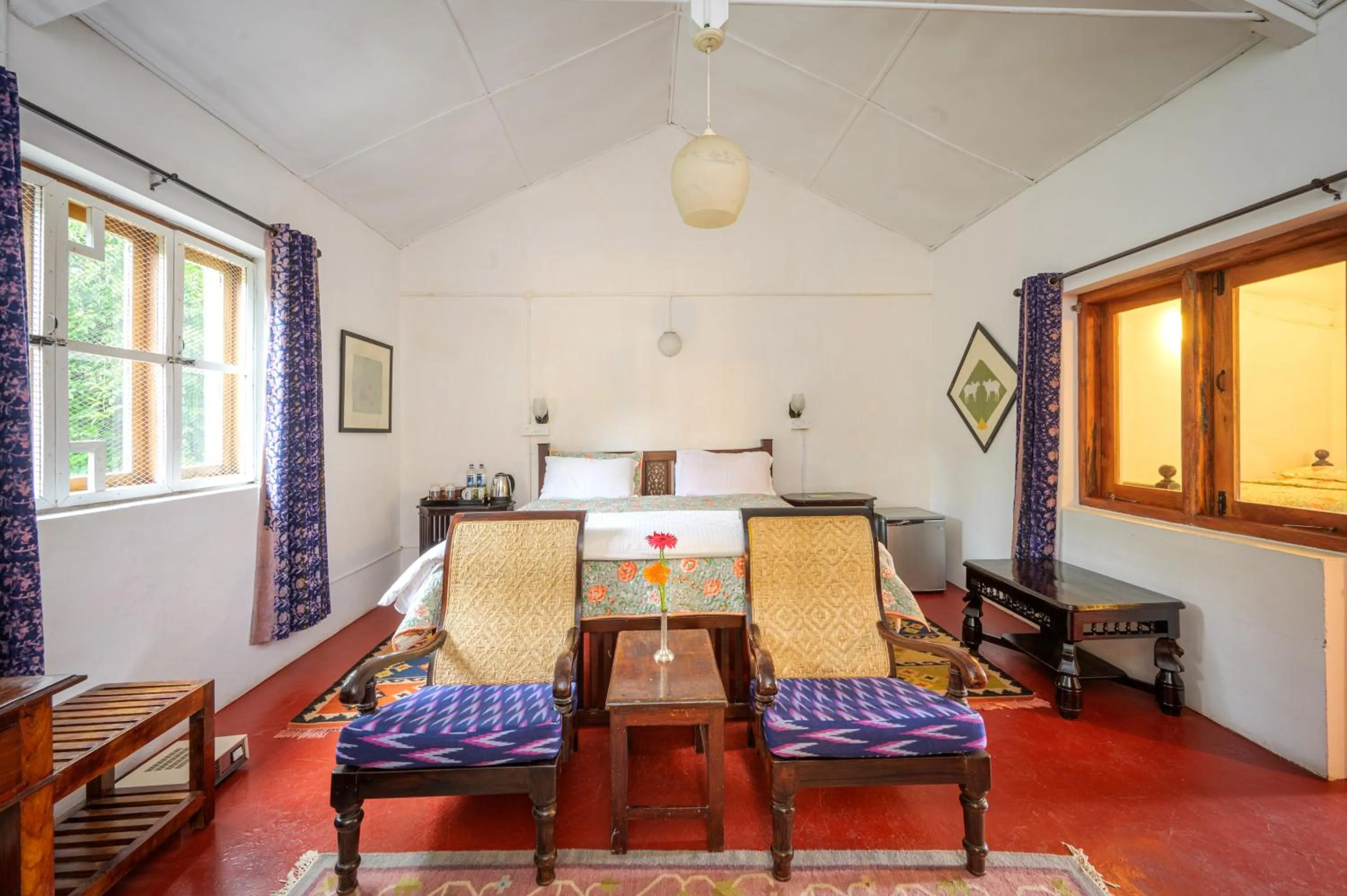 Bed in Neemrana's Wallwood Garden