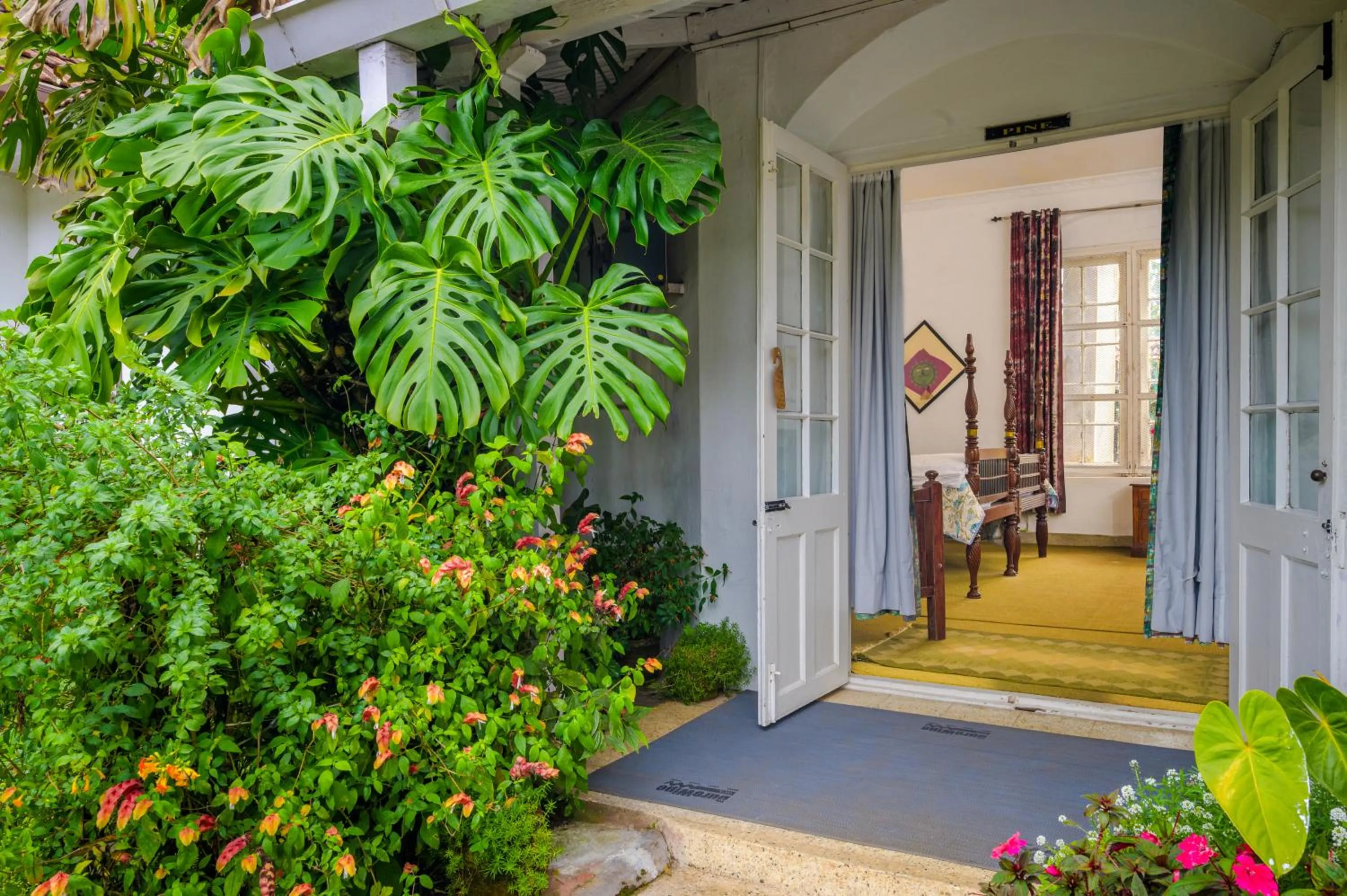 Garden view in Neemrana's Wallwood Garden