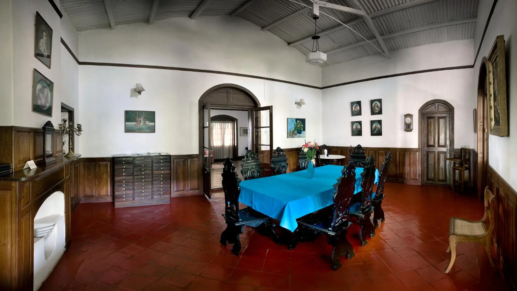 Dining area in Neemrana's Wallwood Garden