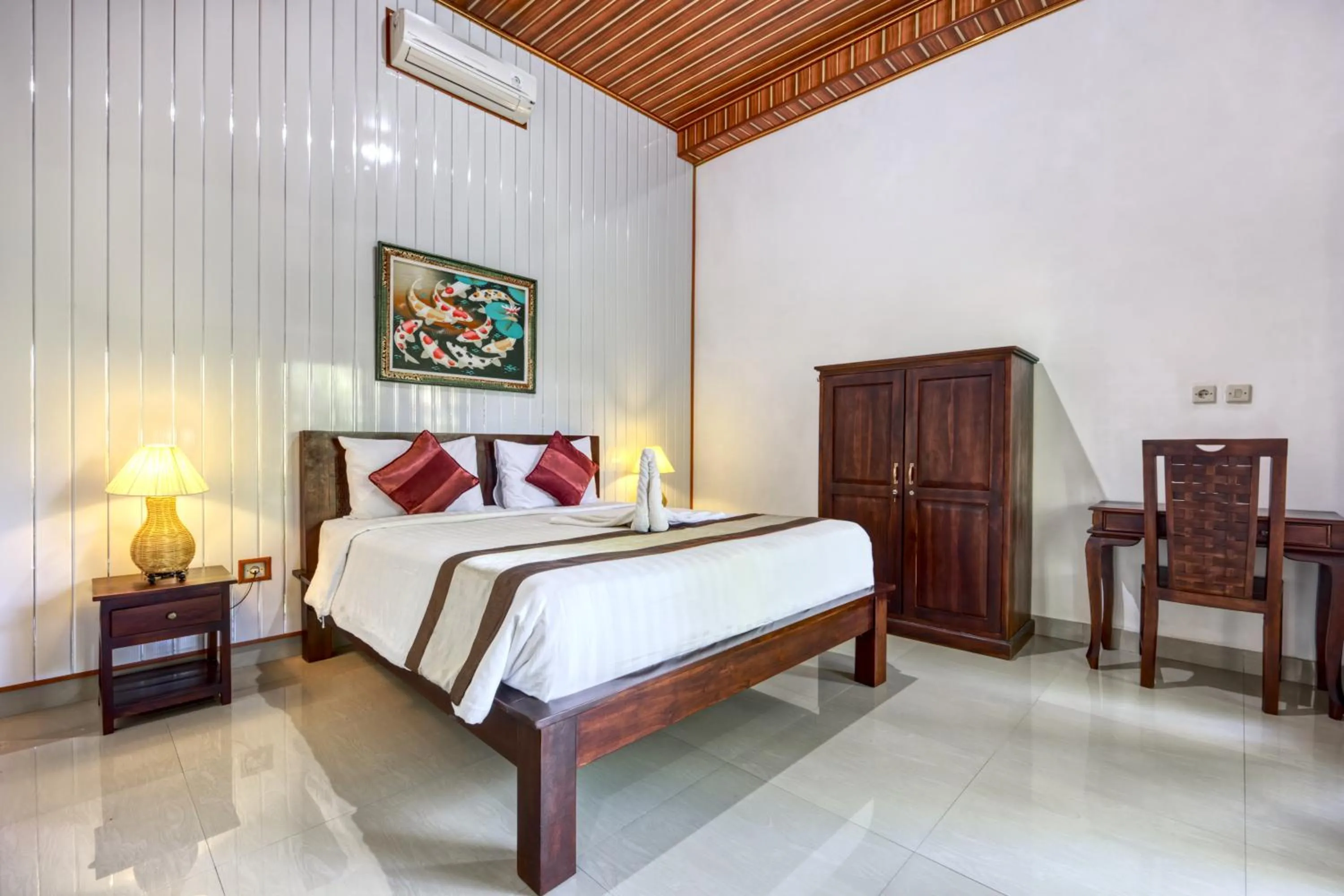 Bed in The Catar Cottages