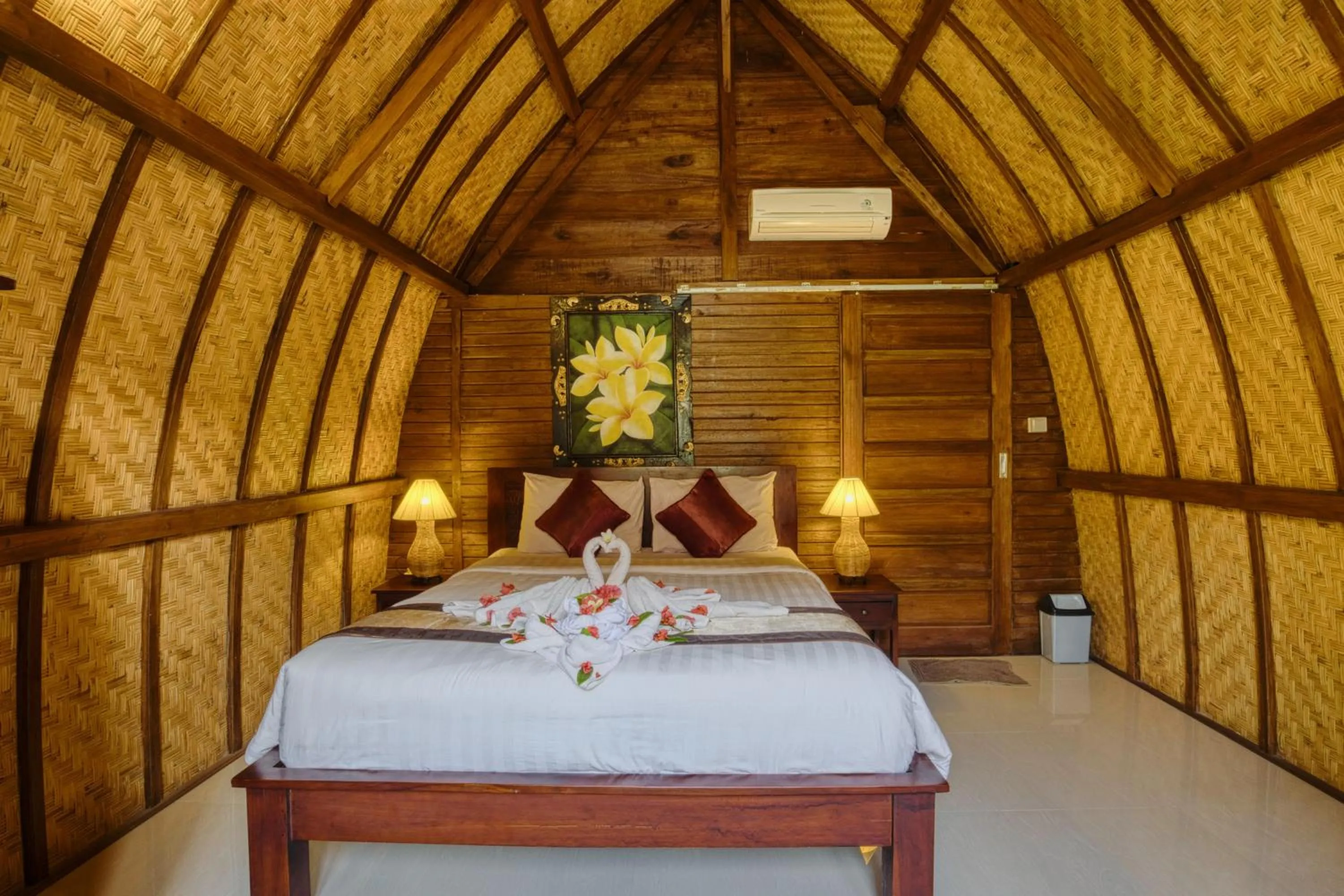 Bed in The Catar Cottages