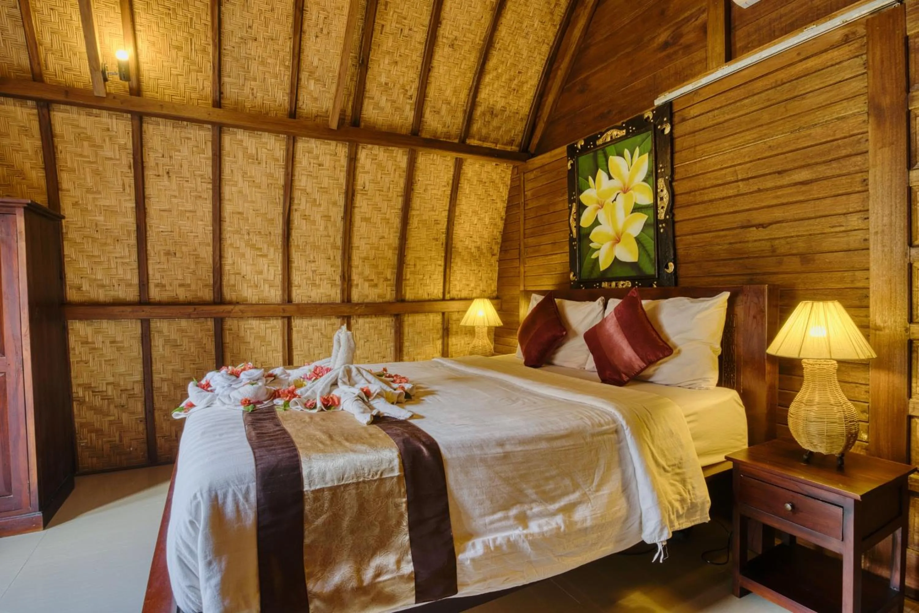 Bed in The Catar Cottages