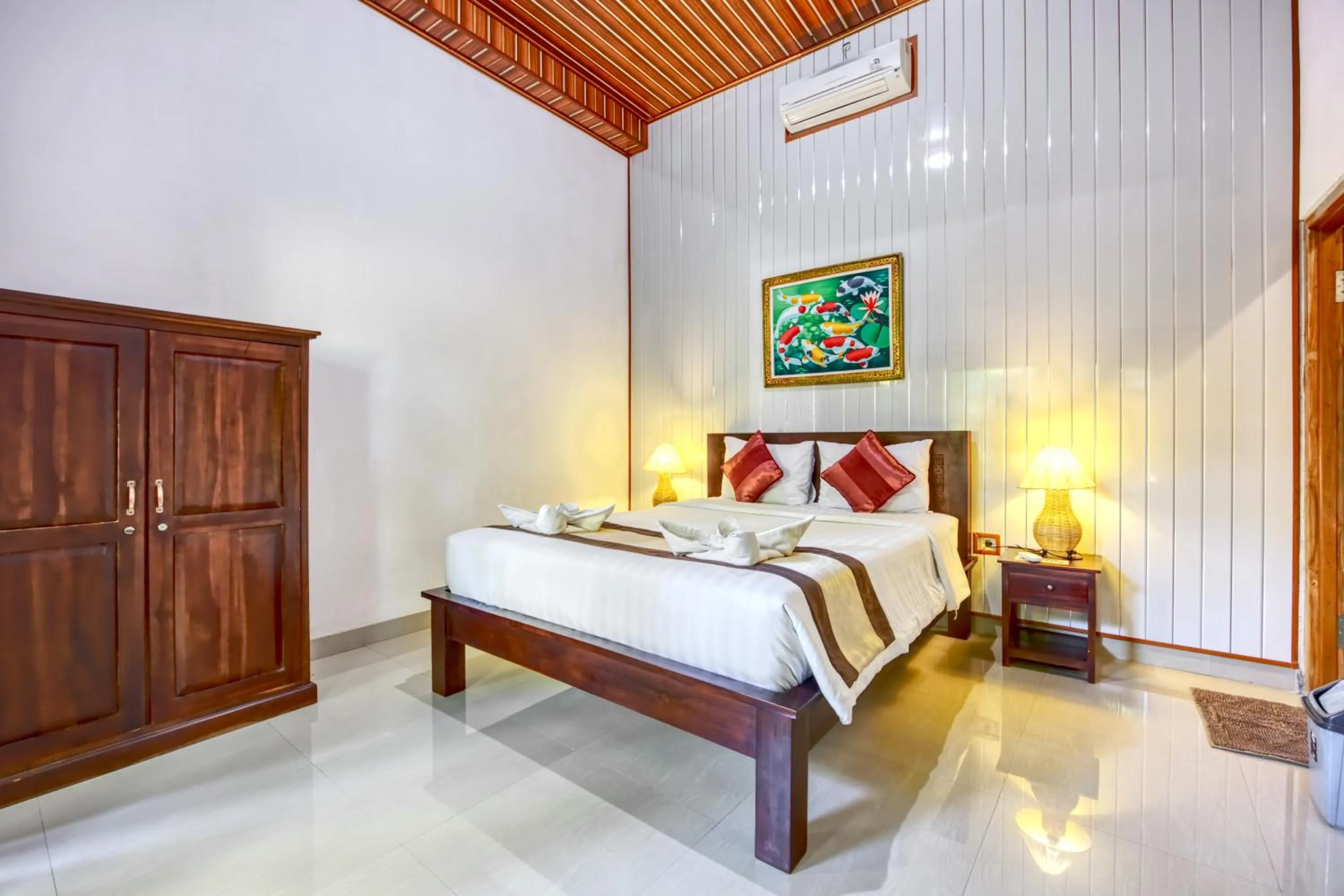 Bed in The Catar Cottages