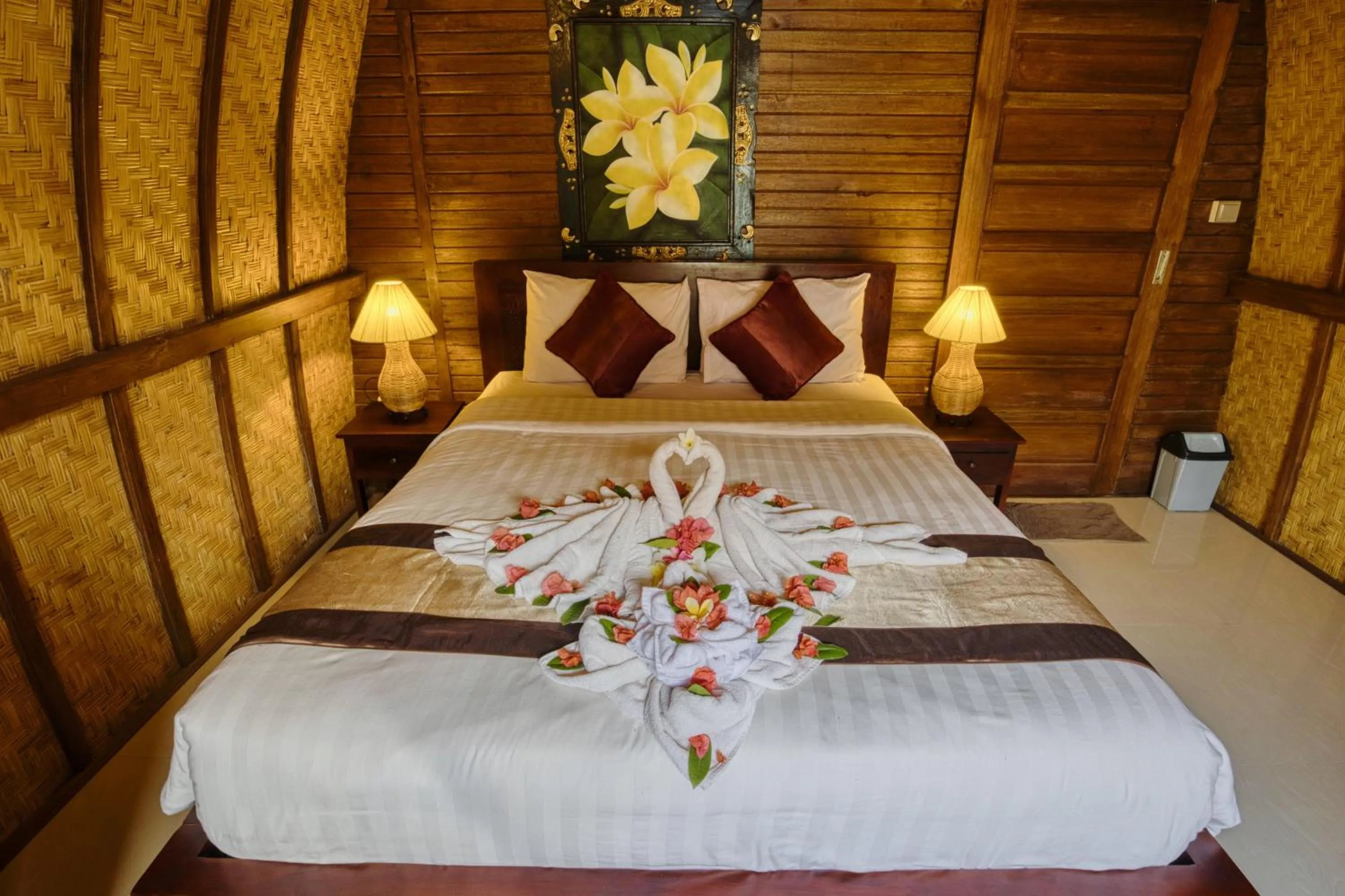 Bed in The Catar Cottages