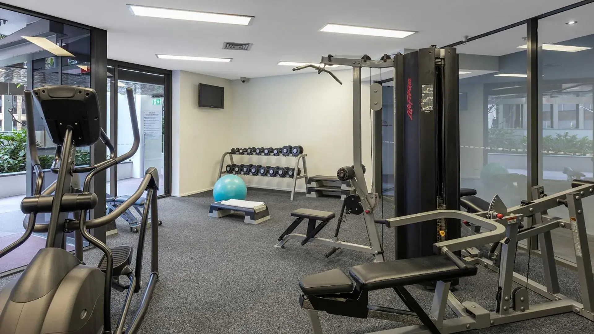 Fitness centre/facilities in Oaks Brisbane Aurora Suites Fitness centre/facilities in Oaks Brisbane Aurora Suites