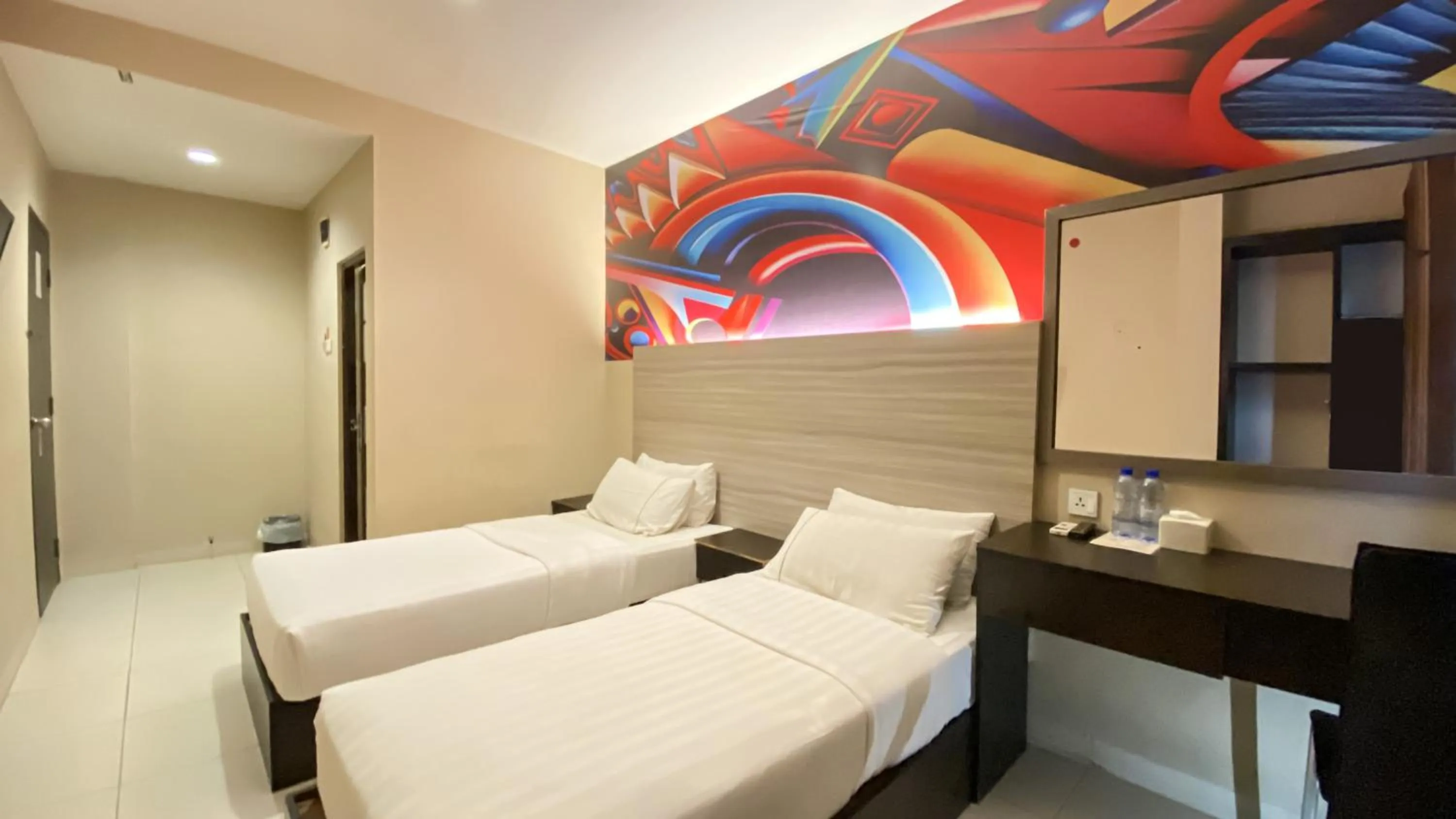 Bed in OS Hotel Batu Aji Batam