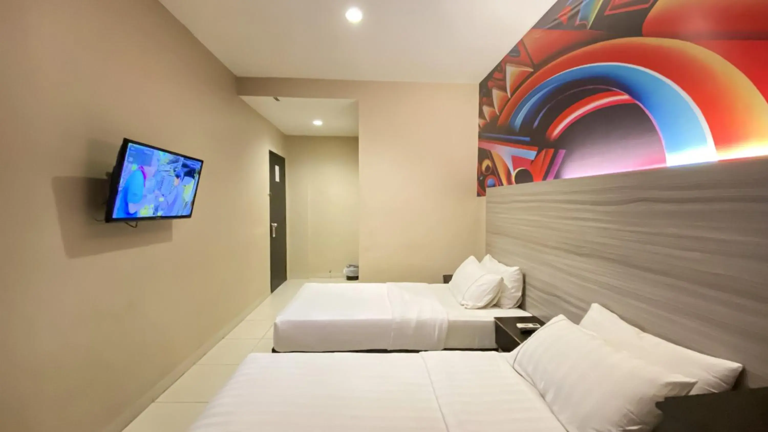 Bed in OS Hotel Batu Aji Batam Bed in OS Hotel Batu Aji Batam