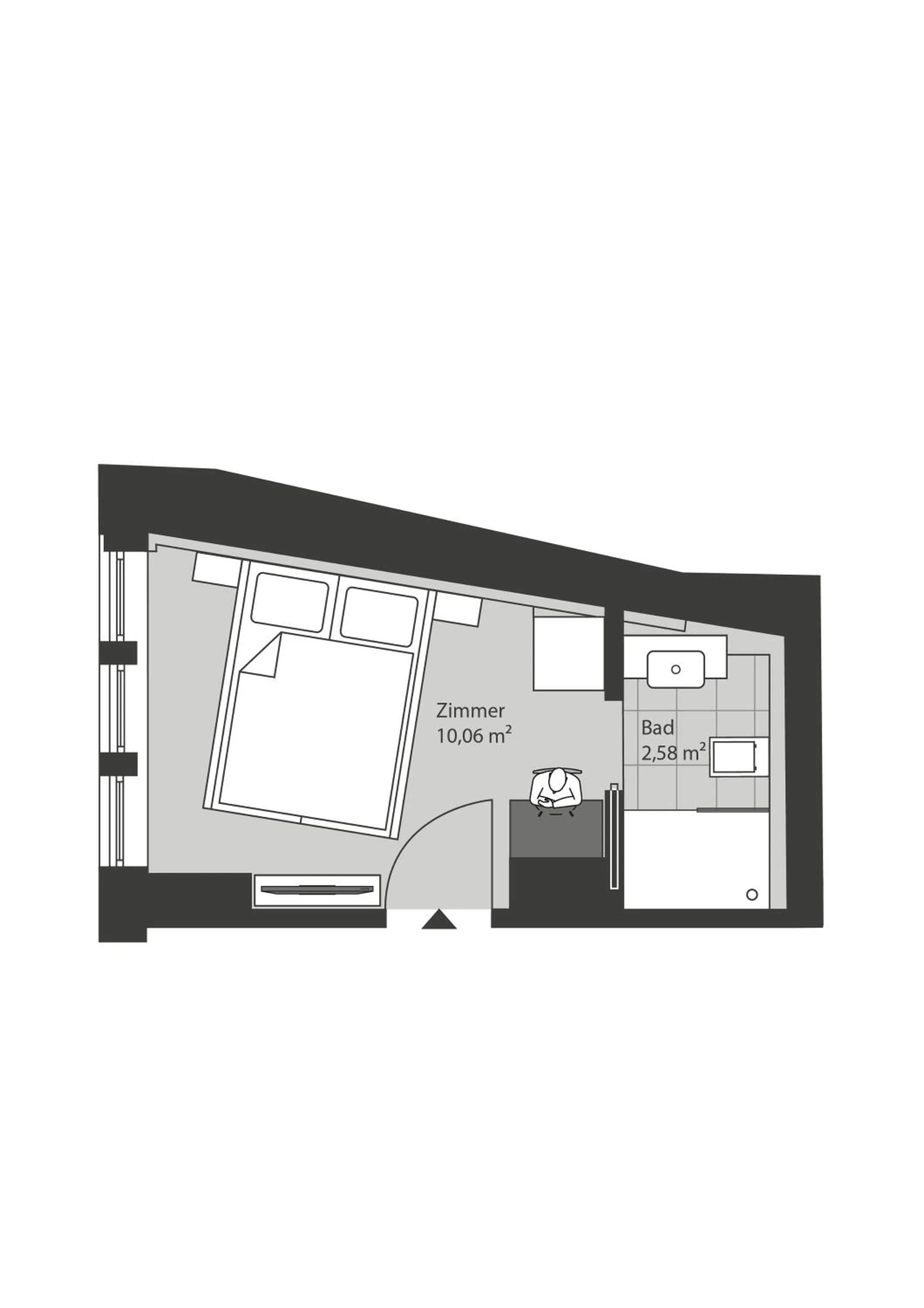 Photo of the whole room in ÜberFluss Serviced-Apartments