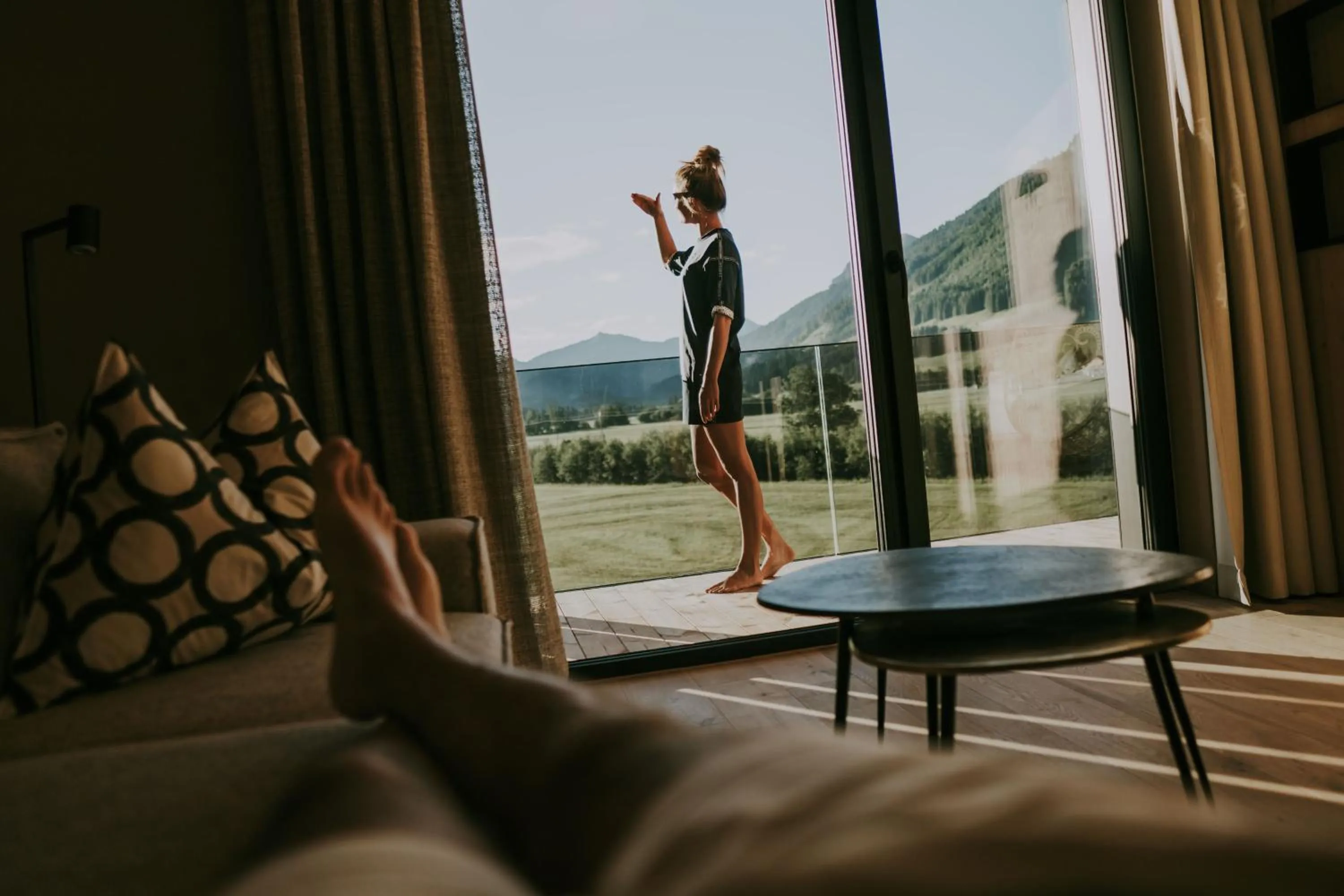 Photo of the whole room in MONS suites wine passion