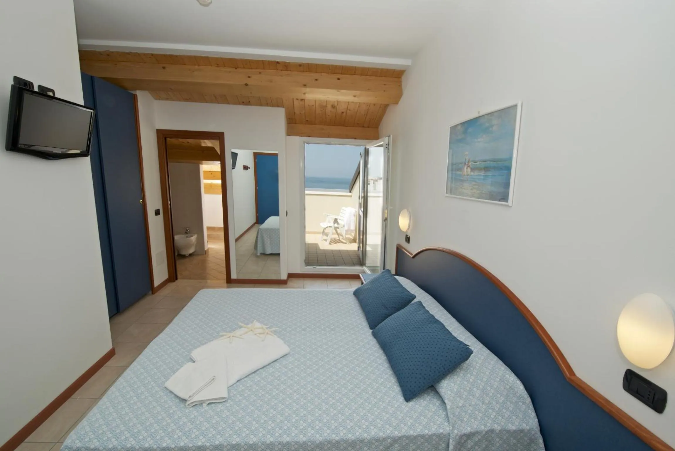 Bedroom, Bed in Hotel Torretta