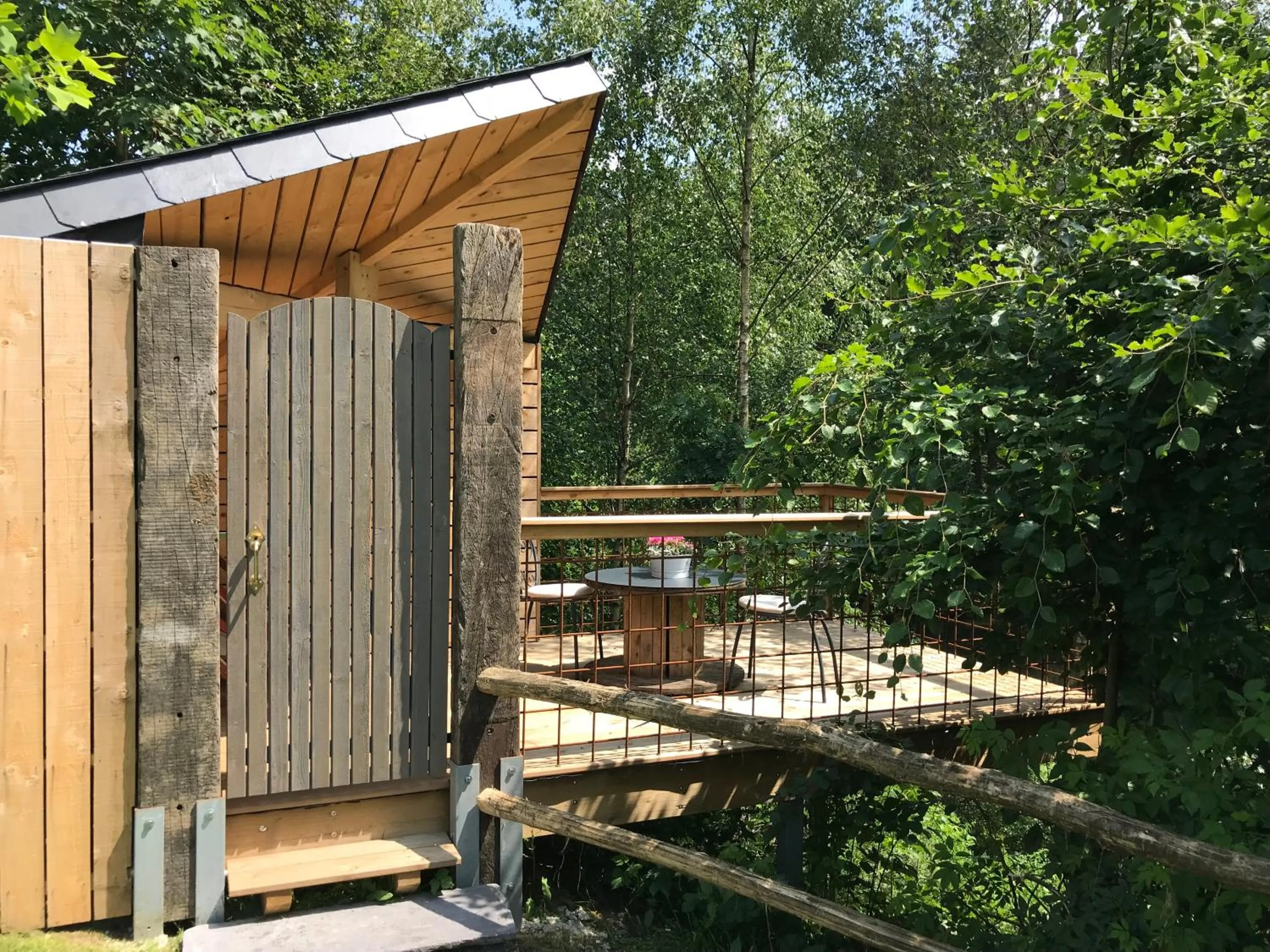 Garden in B&B La Romance du Lac