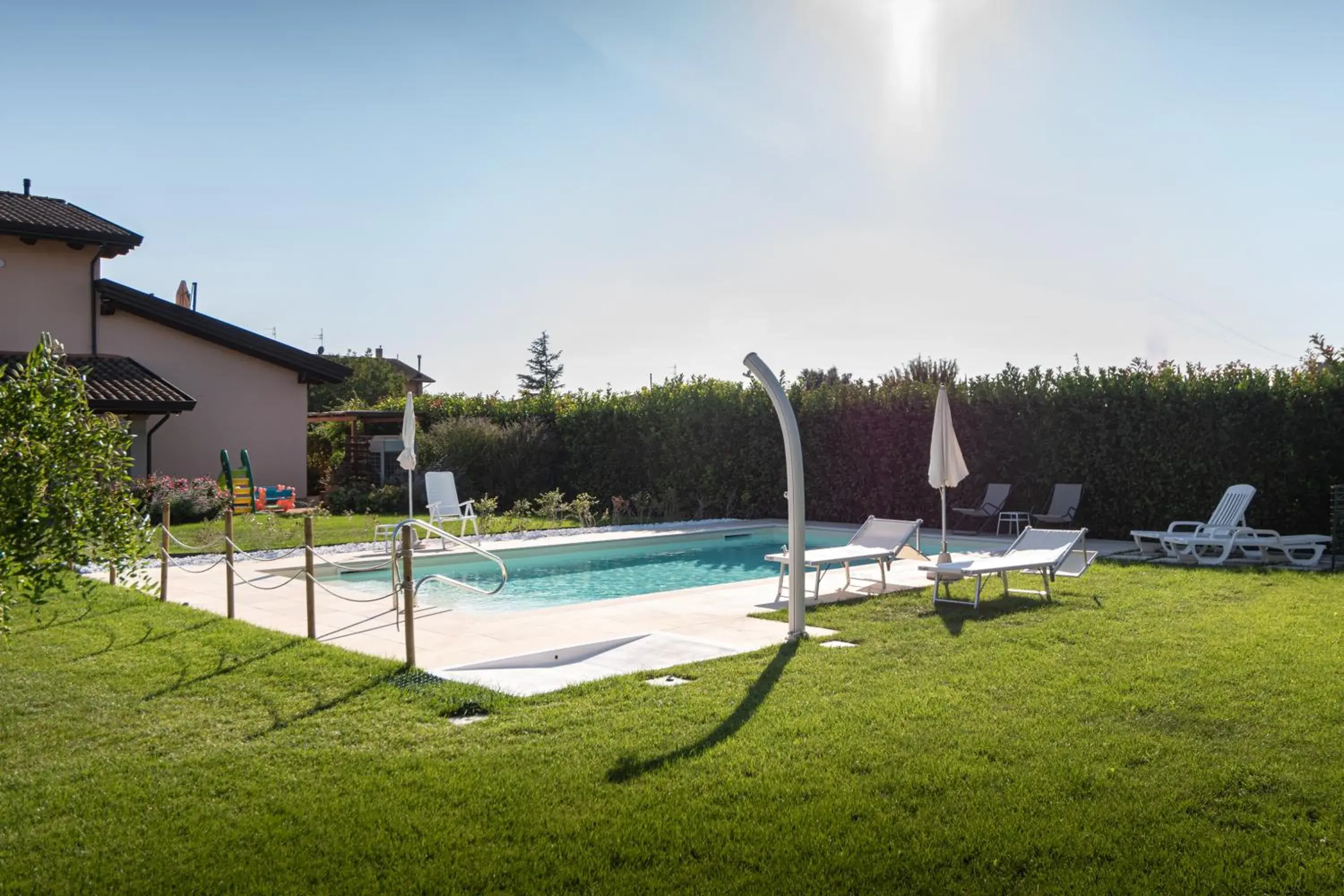 Pool view in Rosa di Assisi Pool view in Rosa di Assisi