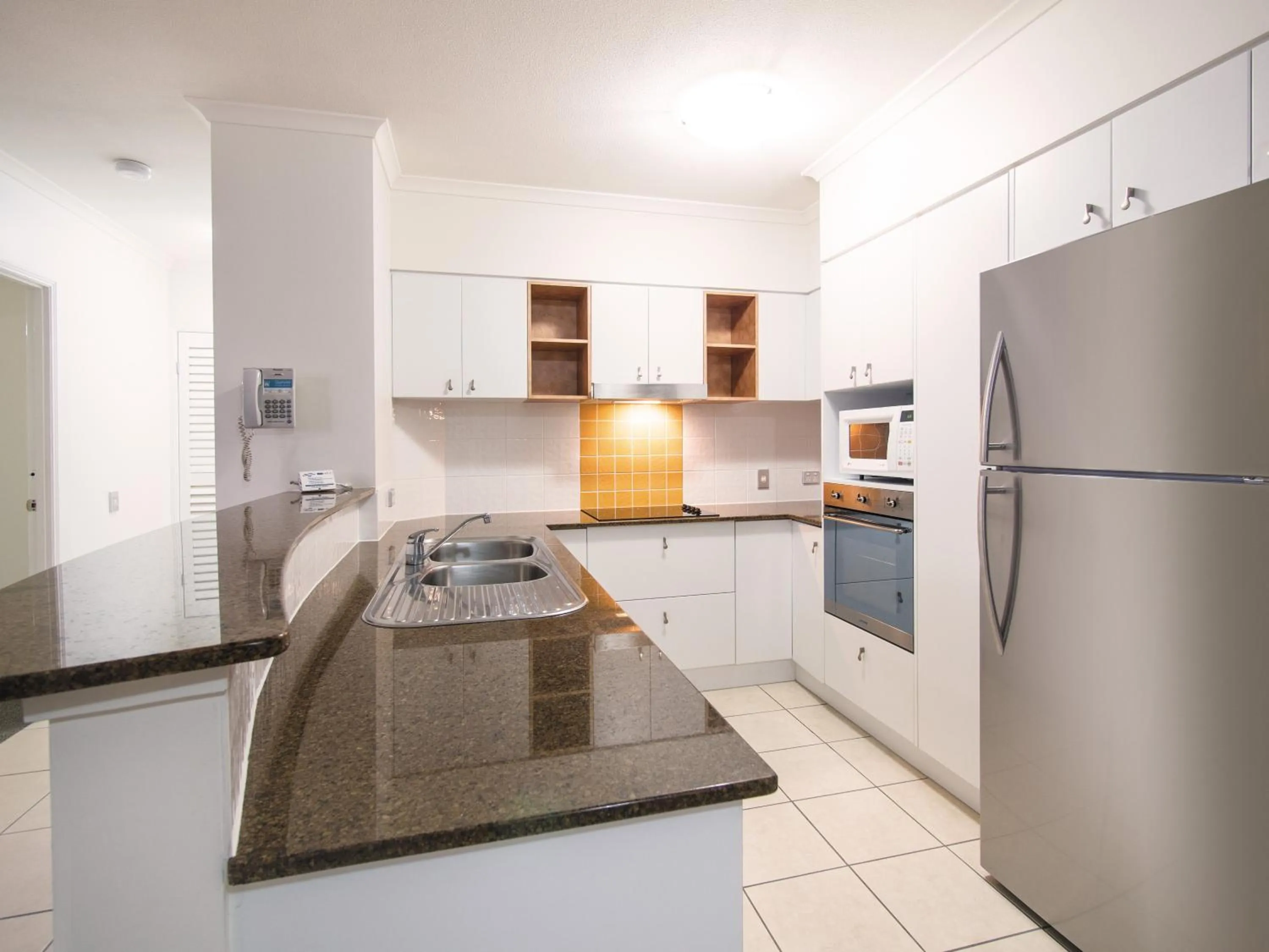 Kitchen or kitchenette in Oaks Sunshine Coast Seaforth Resort