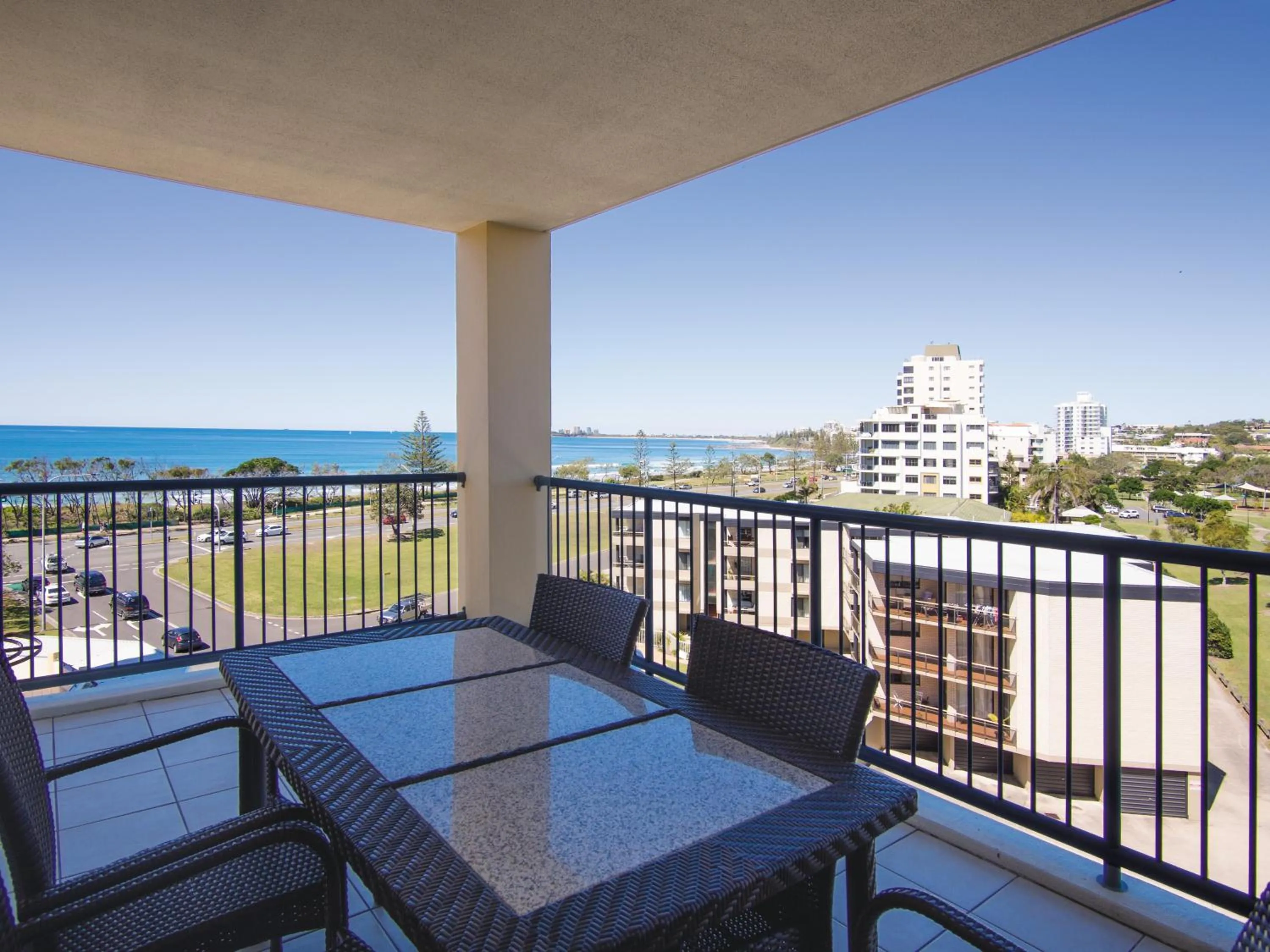 Patio in Oaks Sunshine Coast Seaforth Resort