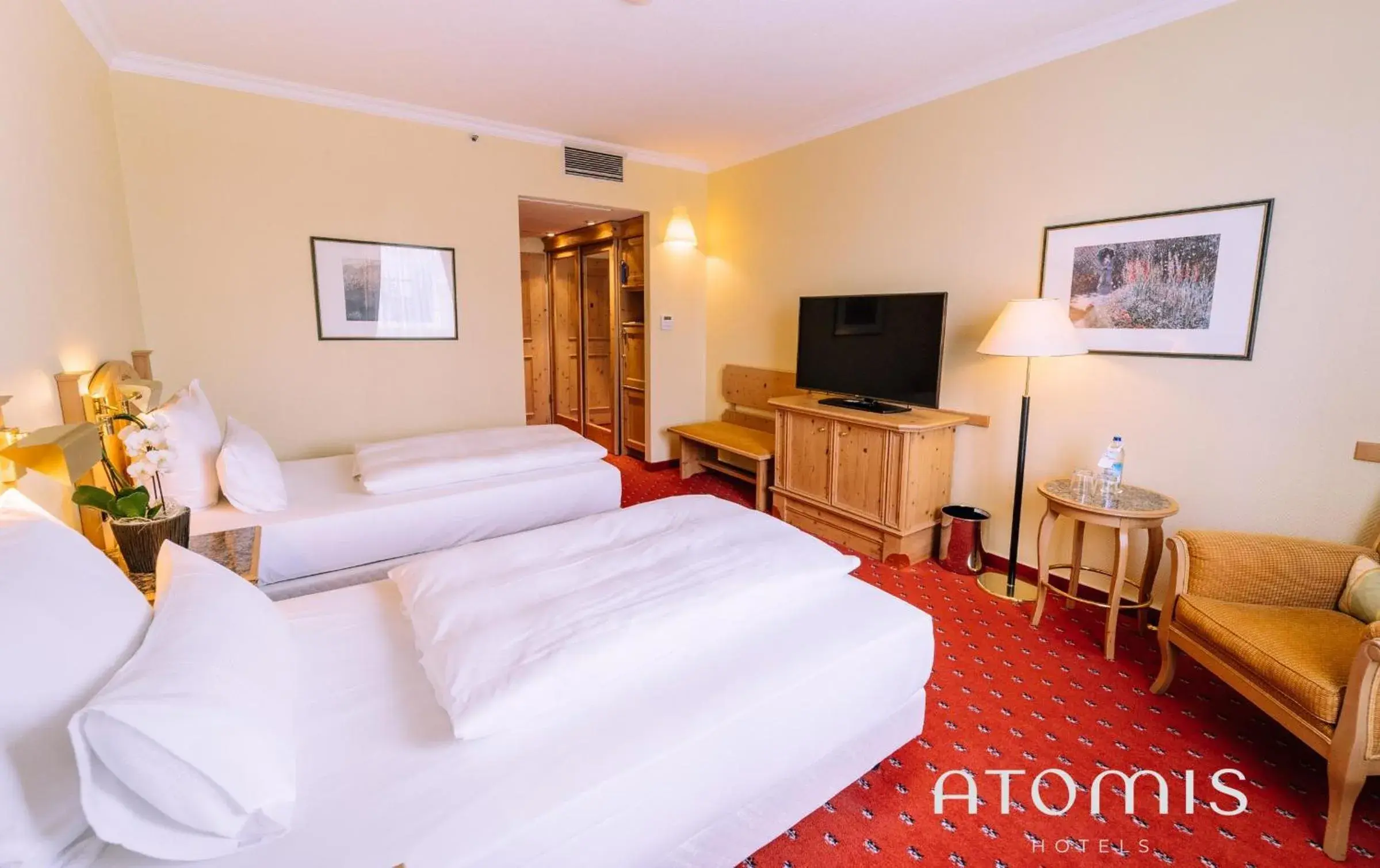 Photo of the whole room, Bed in Atomis Hotel Munich Airport by Mercure Photo of the whole room, Bed in Atomis Hotel Munich Airport by Mercure