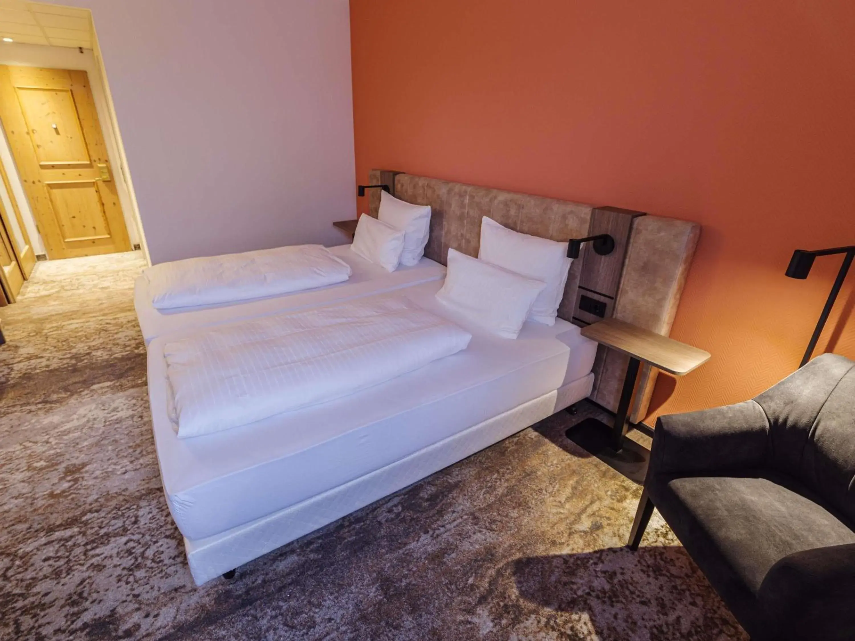 Bedroom, Bed in Atomis Hotel Munich Airport by Mercure Bedroom, Bed in Atomis Hotel Munich Airport by Mercure