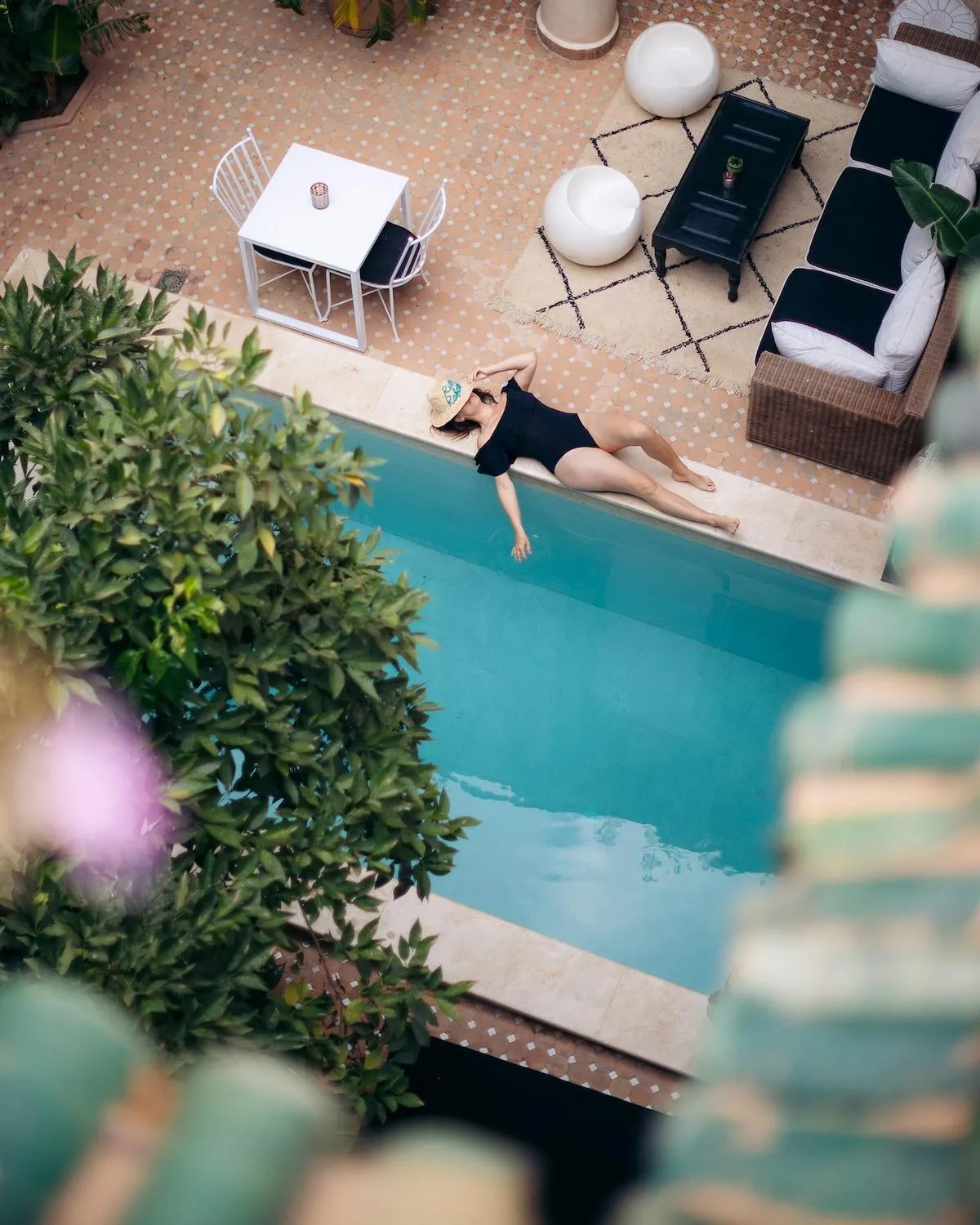 Pool view in Riad Rafaele & SPA