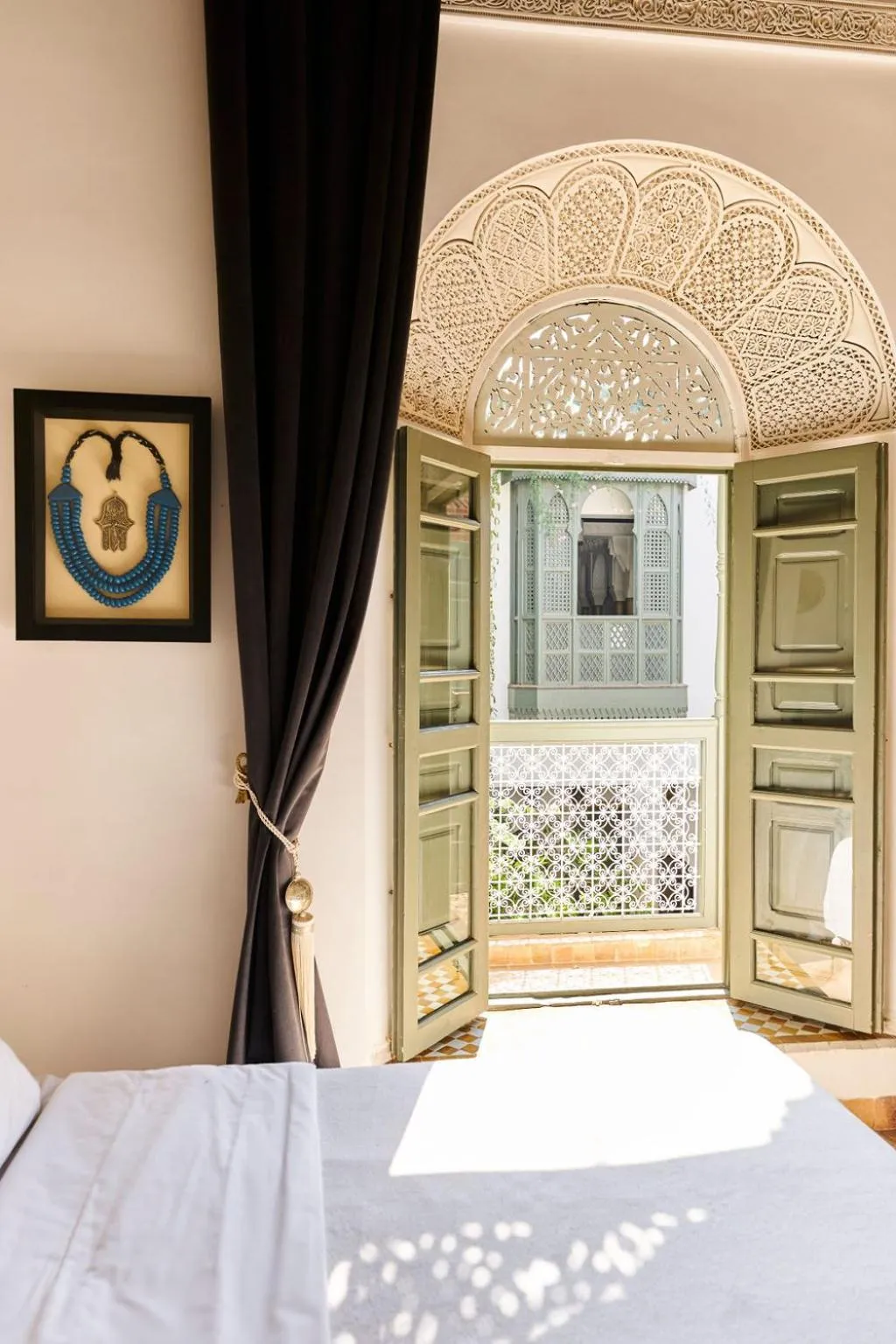 Bed in Riad Rafaele & SPA