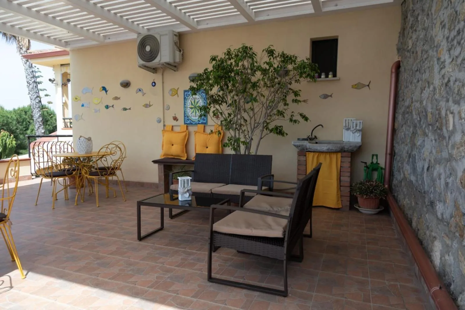 Balcony/Terrace in B&B Villa Meridiana