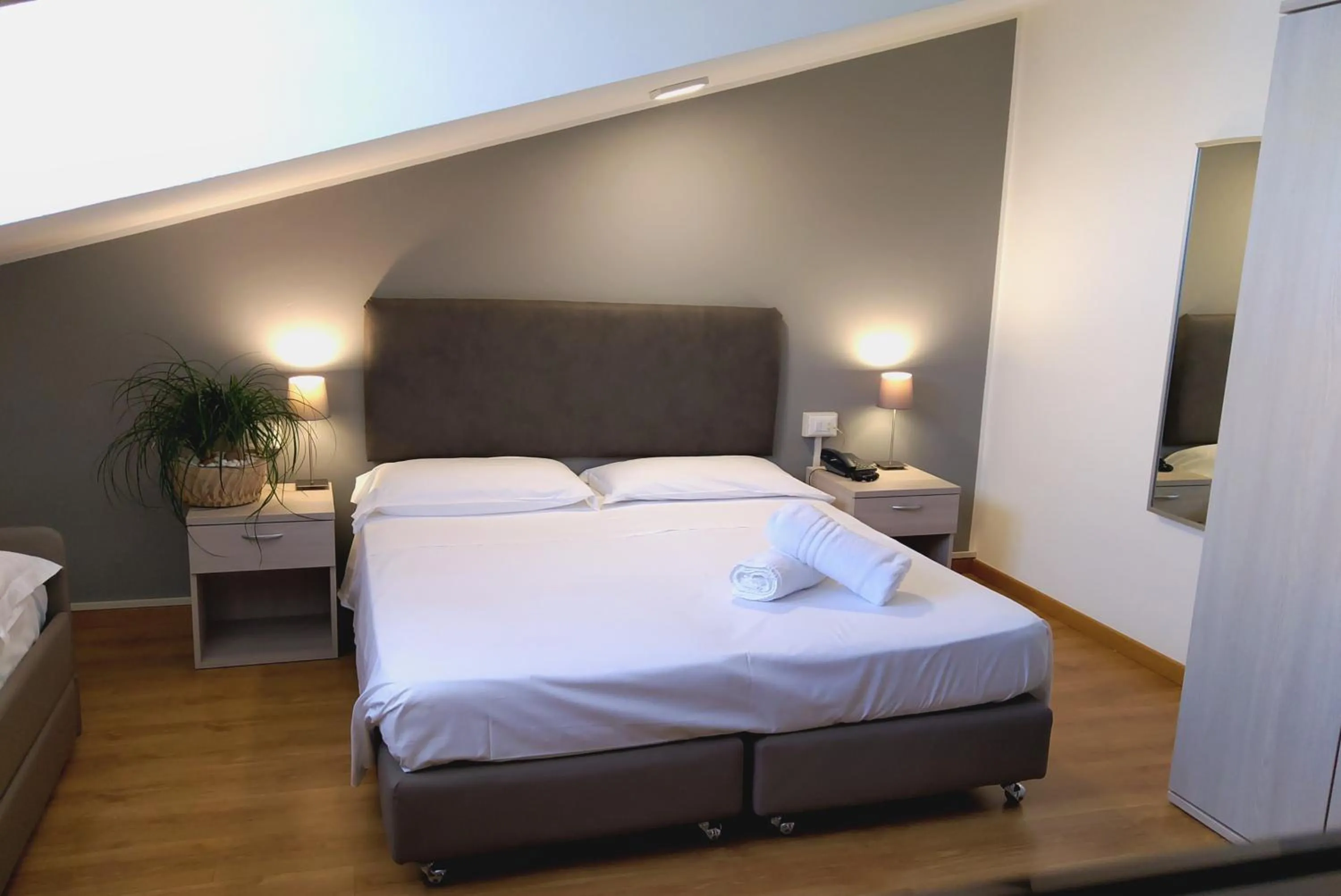 Bed in Hotel Loreley