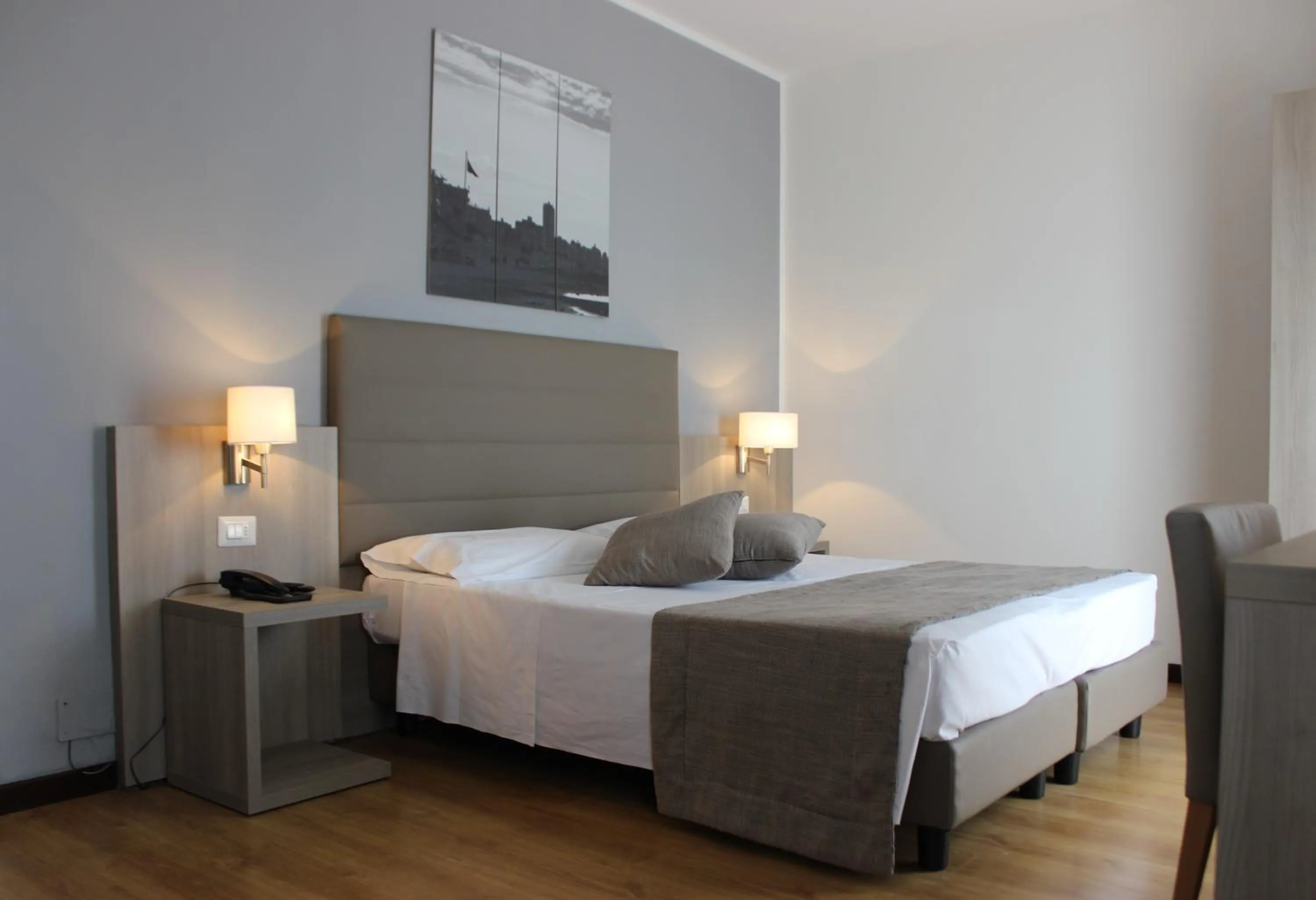 Bed in Hotel Loreley