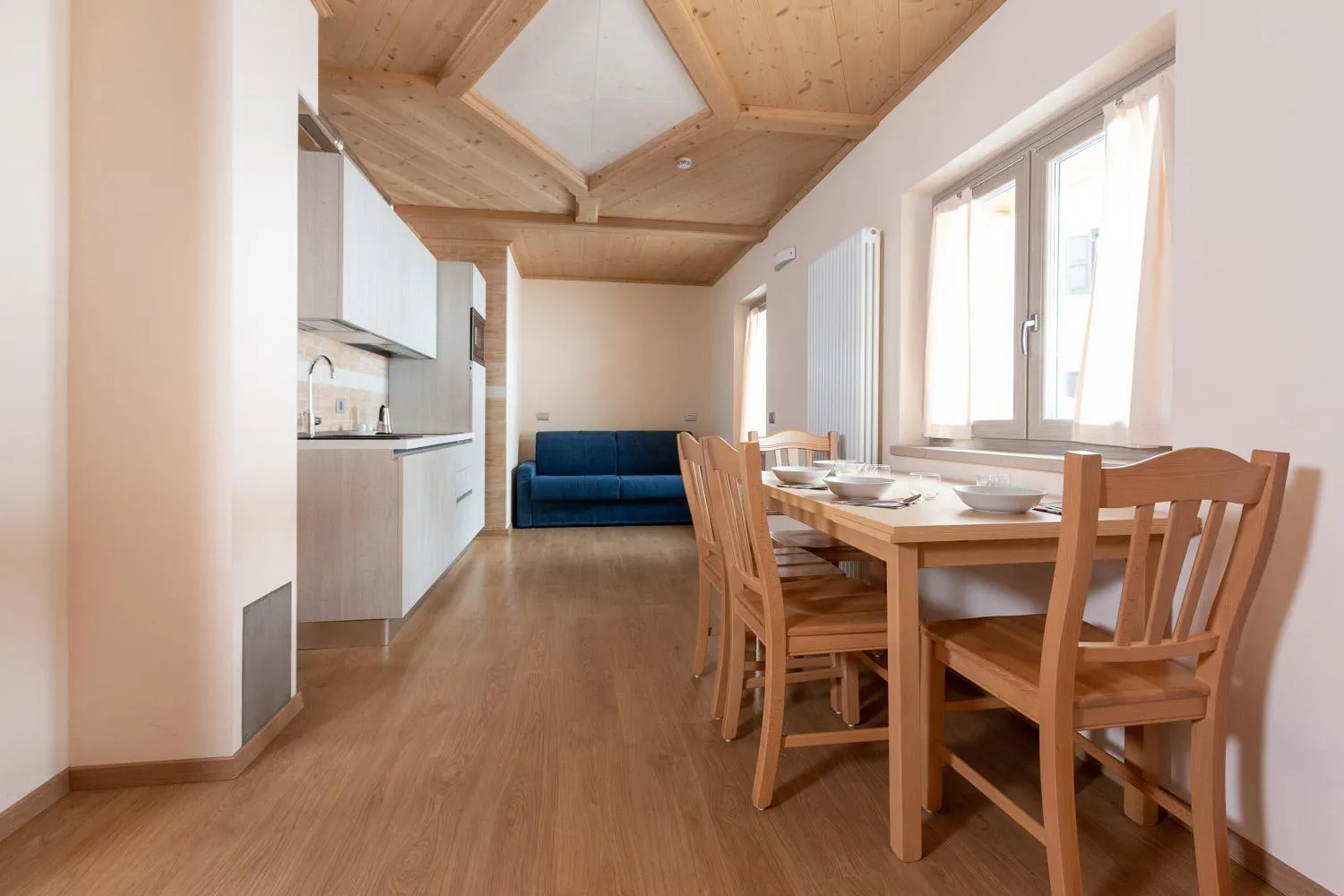 Kitchen or kitchenette in Hotel Meublè Adler - Rooms & Mountain Apartments