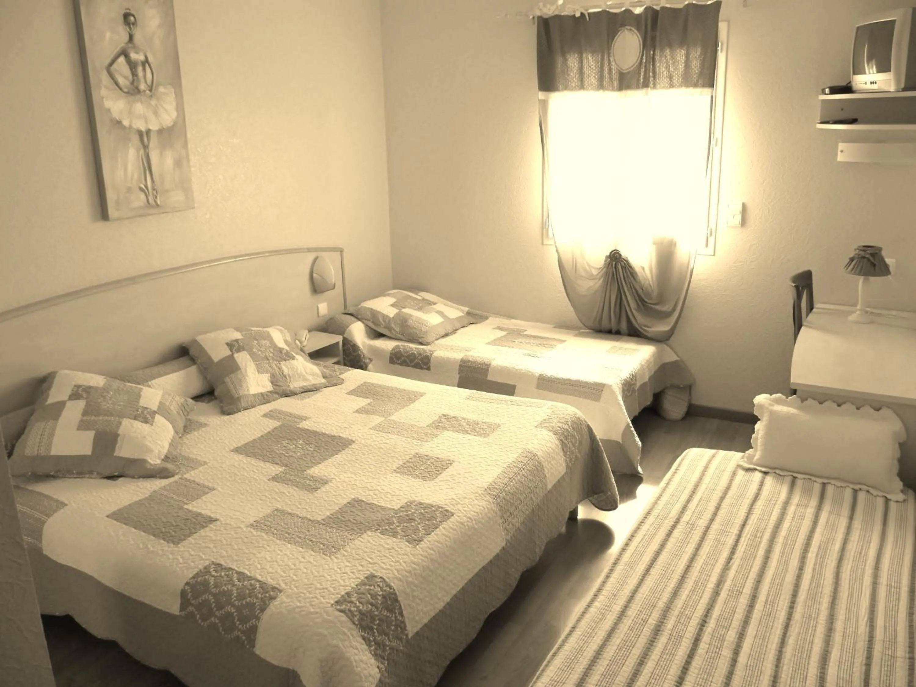 Photo of the whole room, Bed in Hôtel Le Colombier