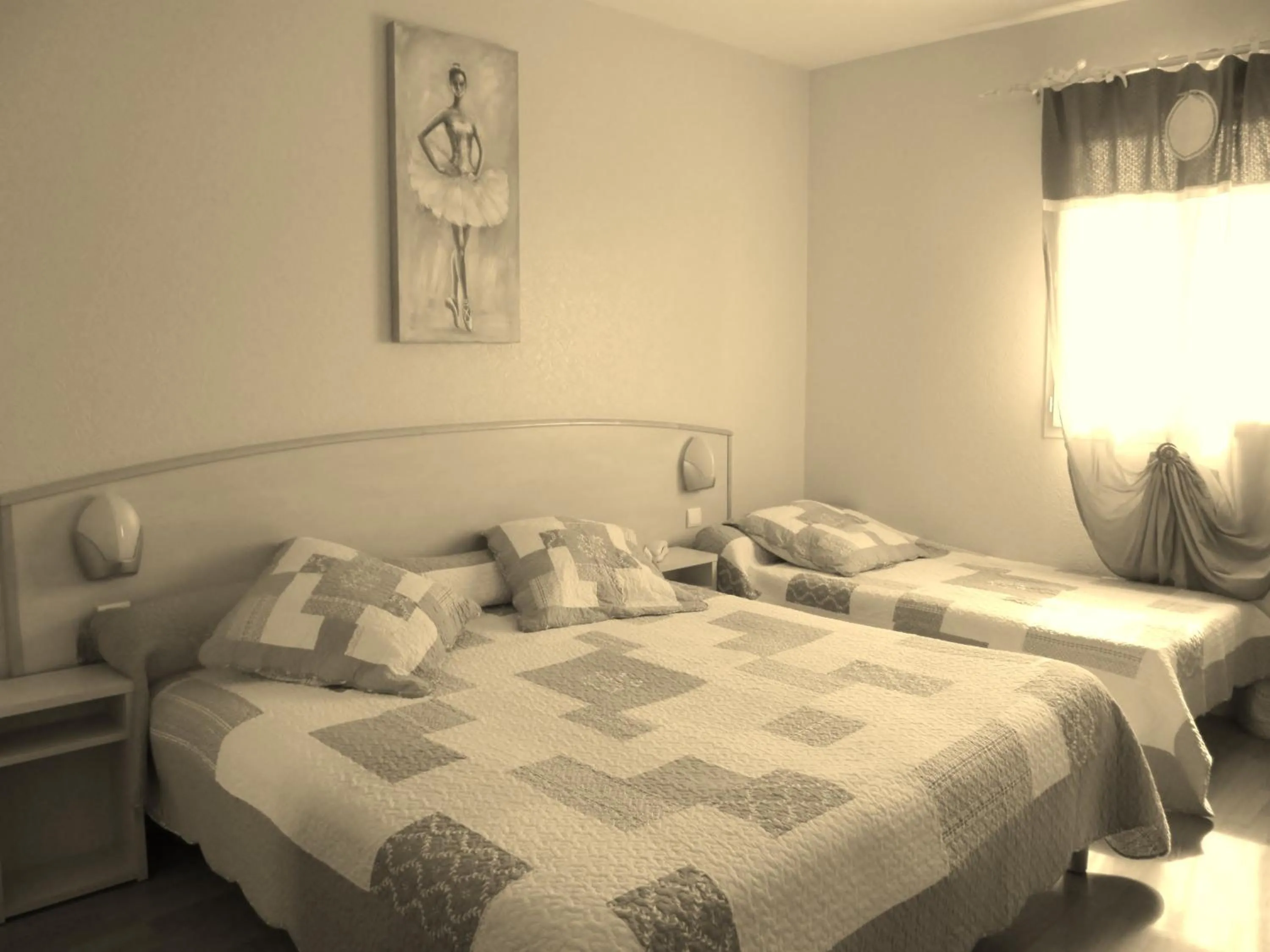Photo of the whole room, Bed in Hôtel Le Colombier