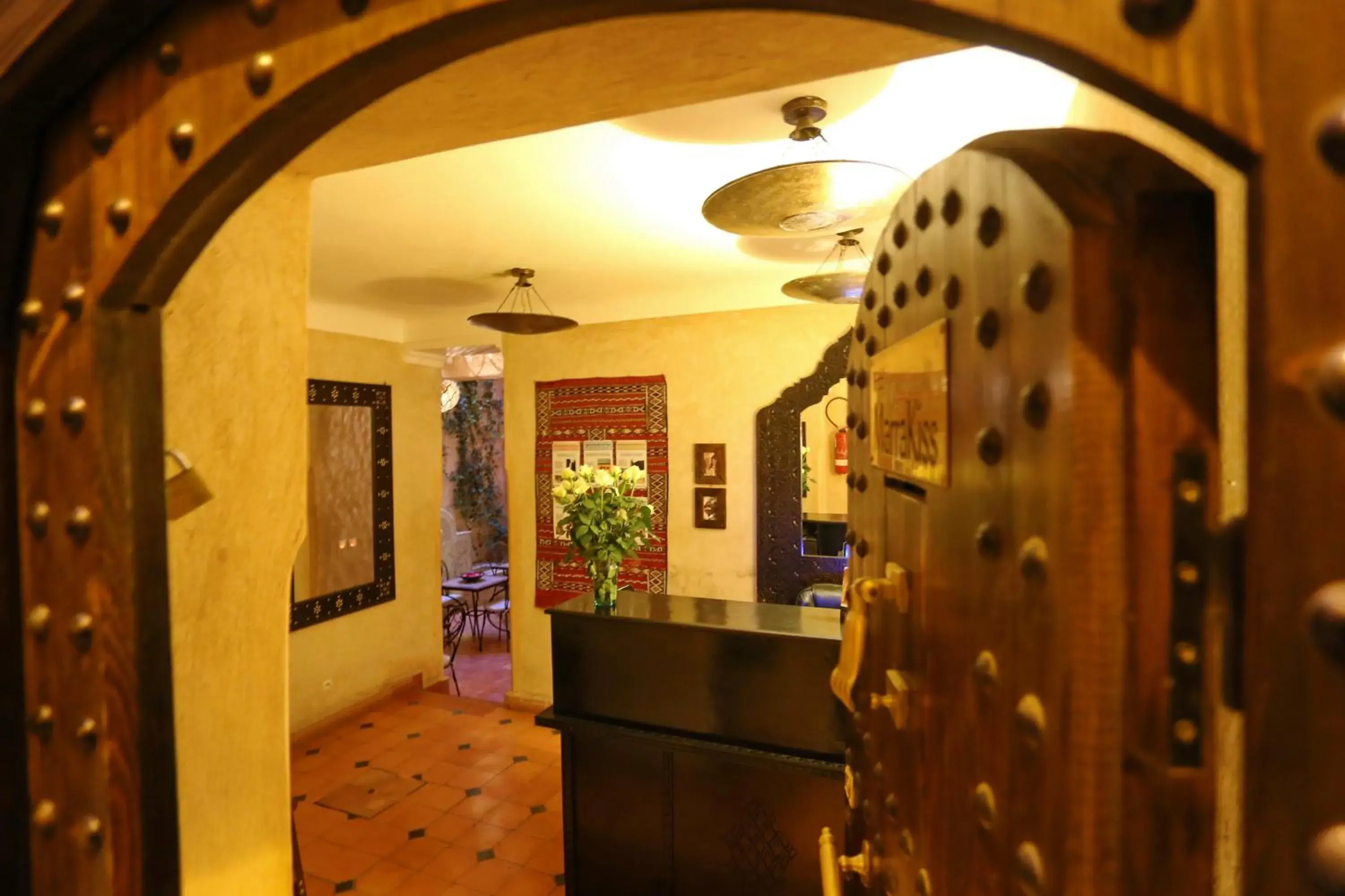 Facade/entrance in Riad Marrakiss Facade/entrance in Riad Marrakiss