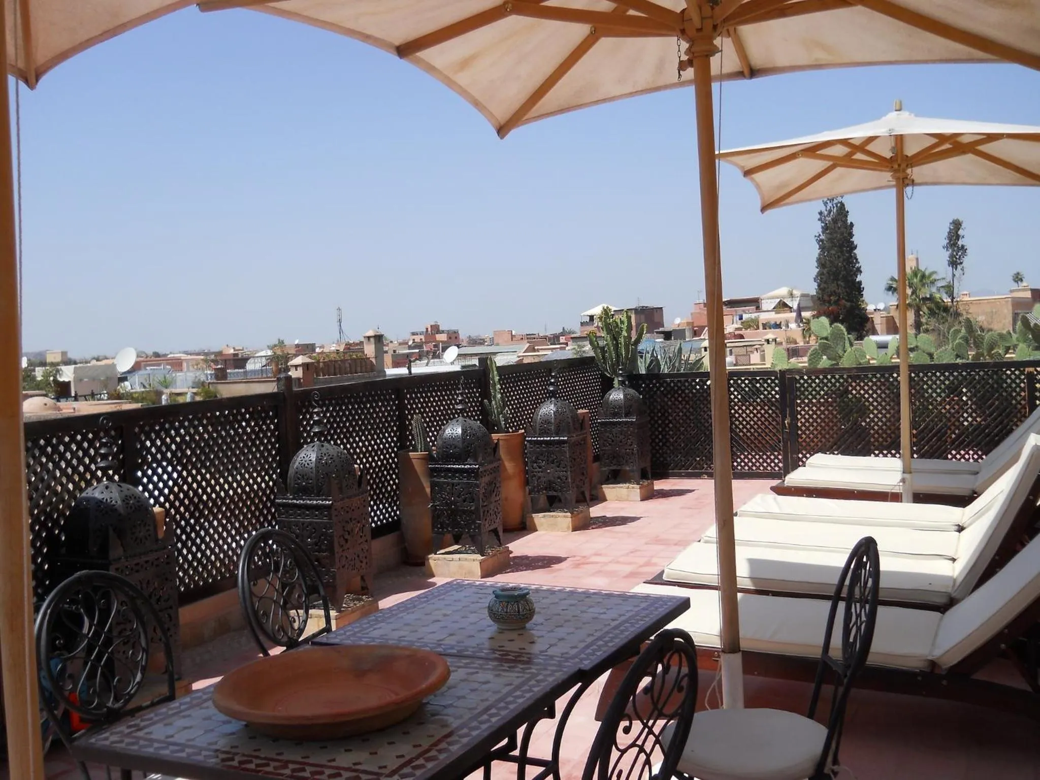 Balcony/Terrace in Riad Marrakiss