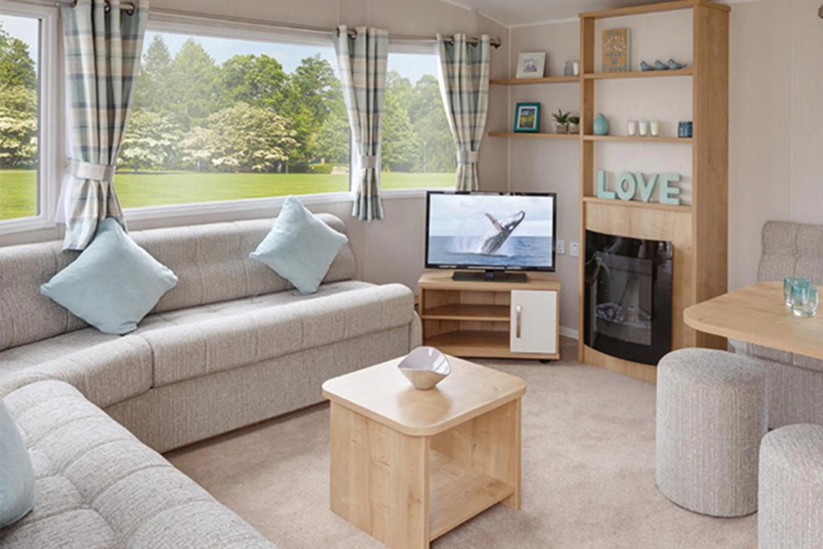 Living room in Newperran Holiday Resort