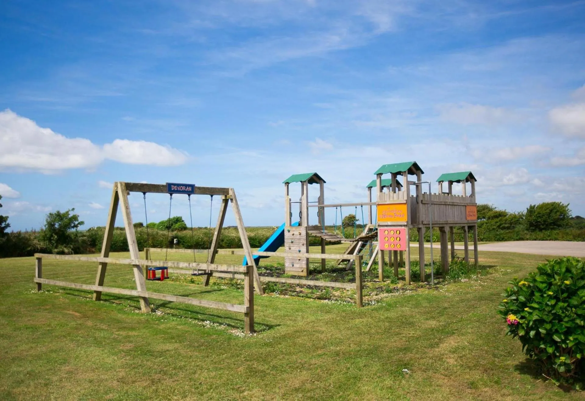 Children play ground in Newperran Holiday Resort