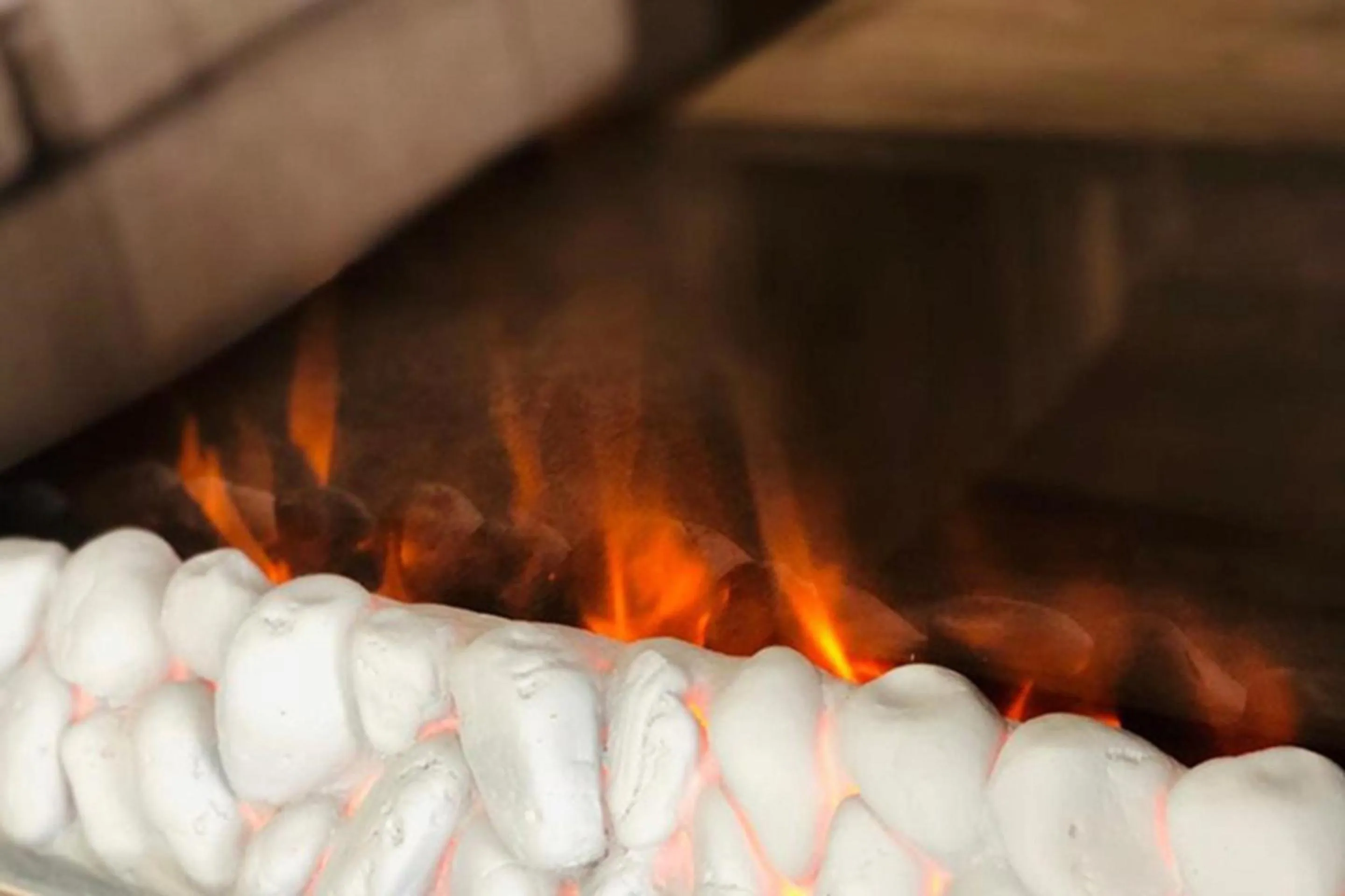 fireplace in Newperran Holiday Resort
