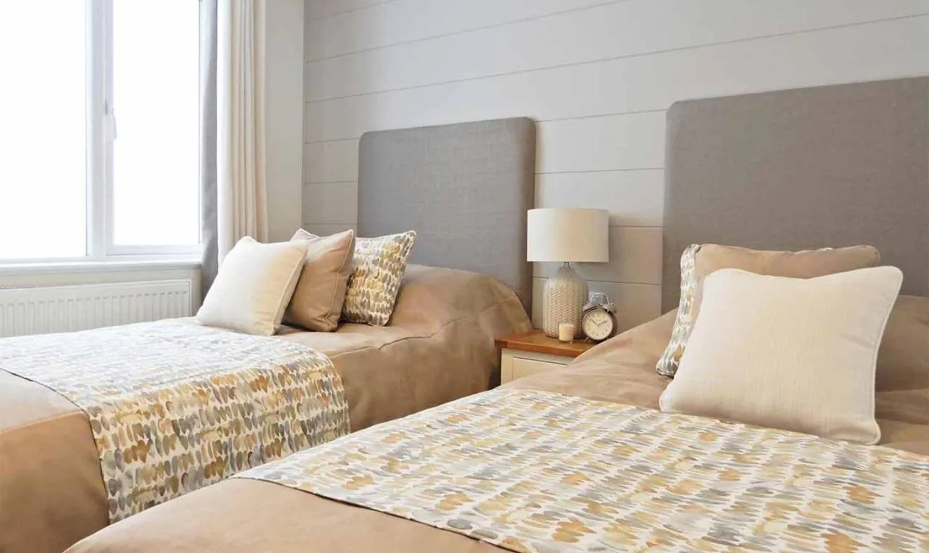 Bed in Newperran Holiday Resort