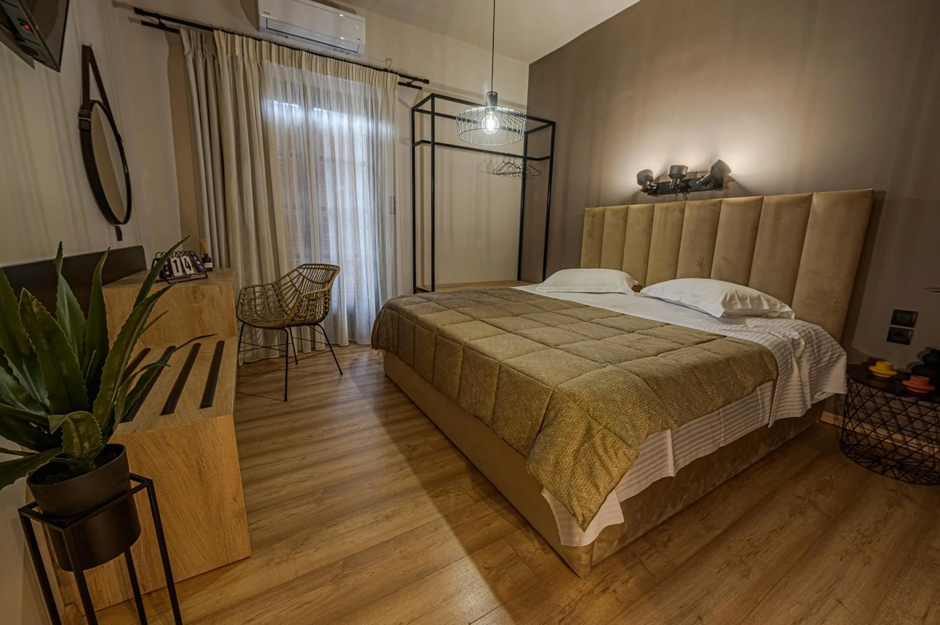 Bed in Eleni Zirganou Studios & Apartments